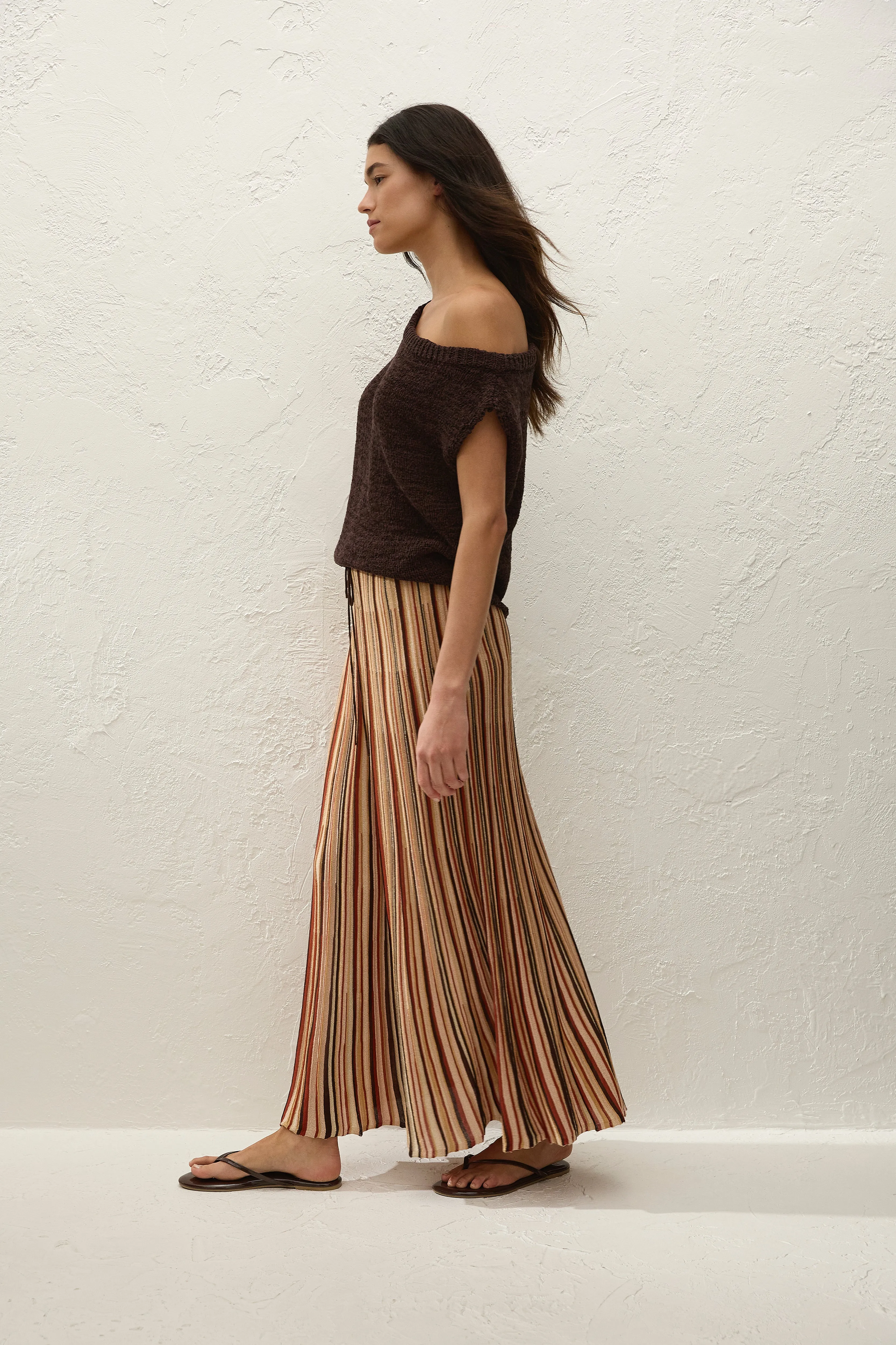 Iden Maxi Skirt Murano Stripe sold by Faithfull the Brand product image thumbnail 4