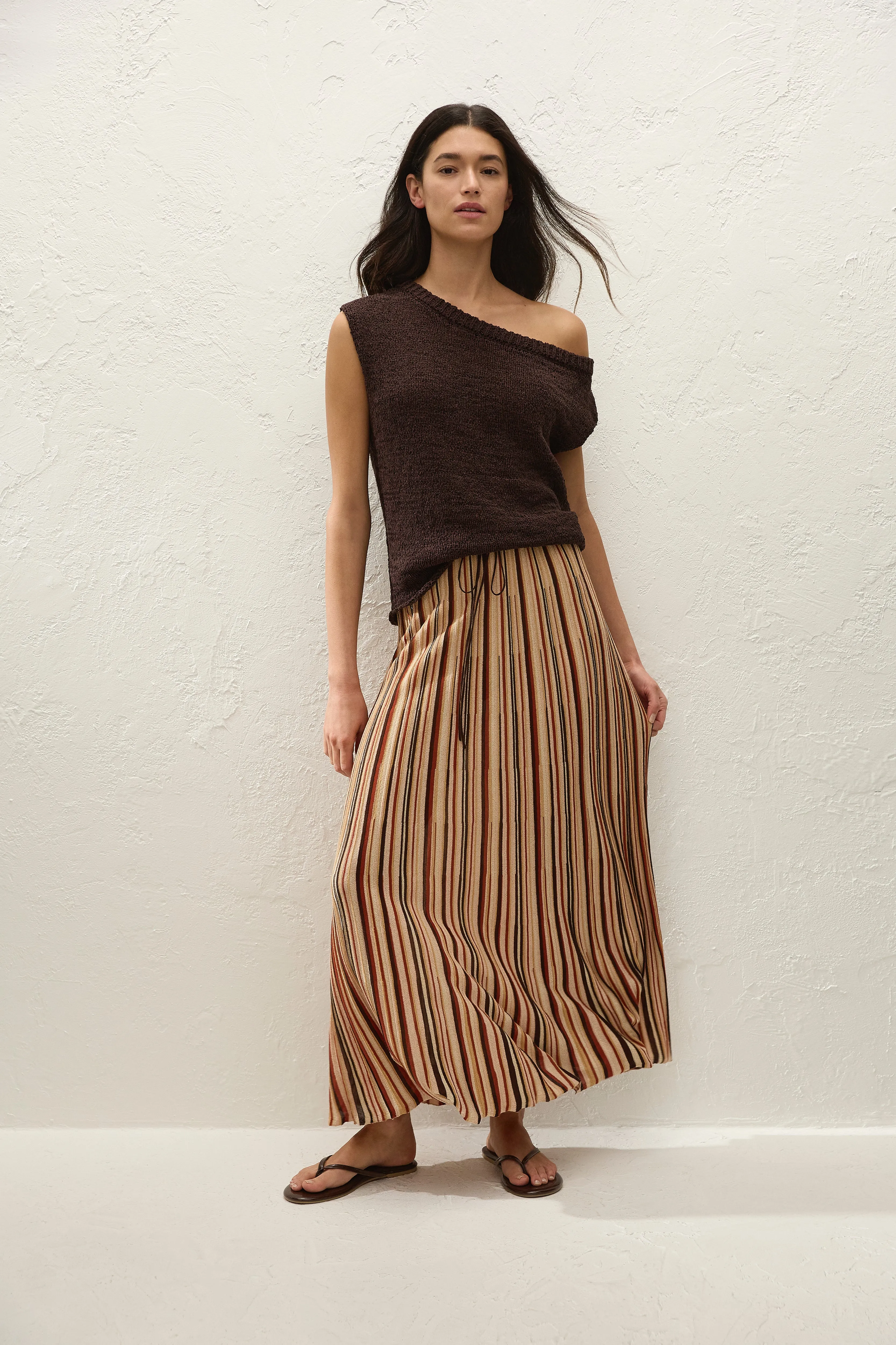 Iden Maxi Skirt Murano Stripe sold by Faithfull the Brand product image thumbnail 3