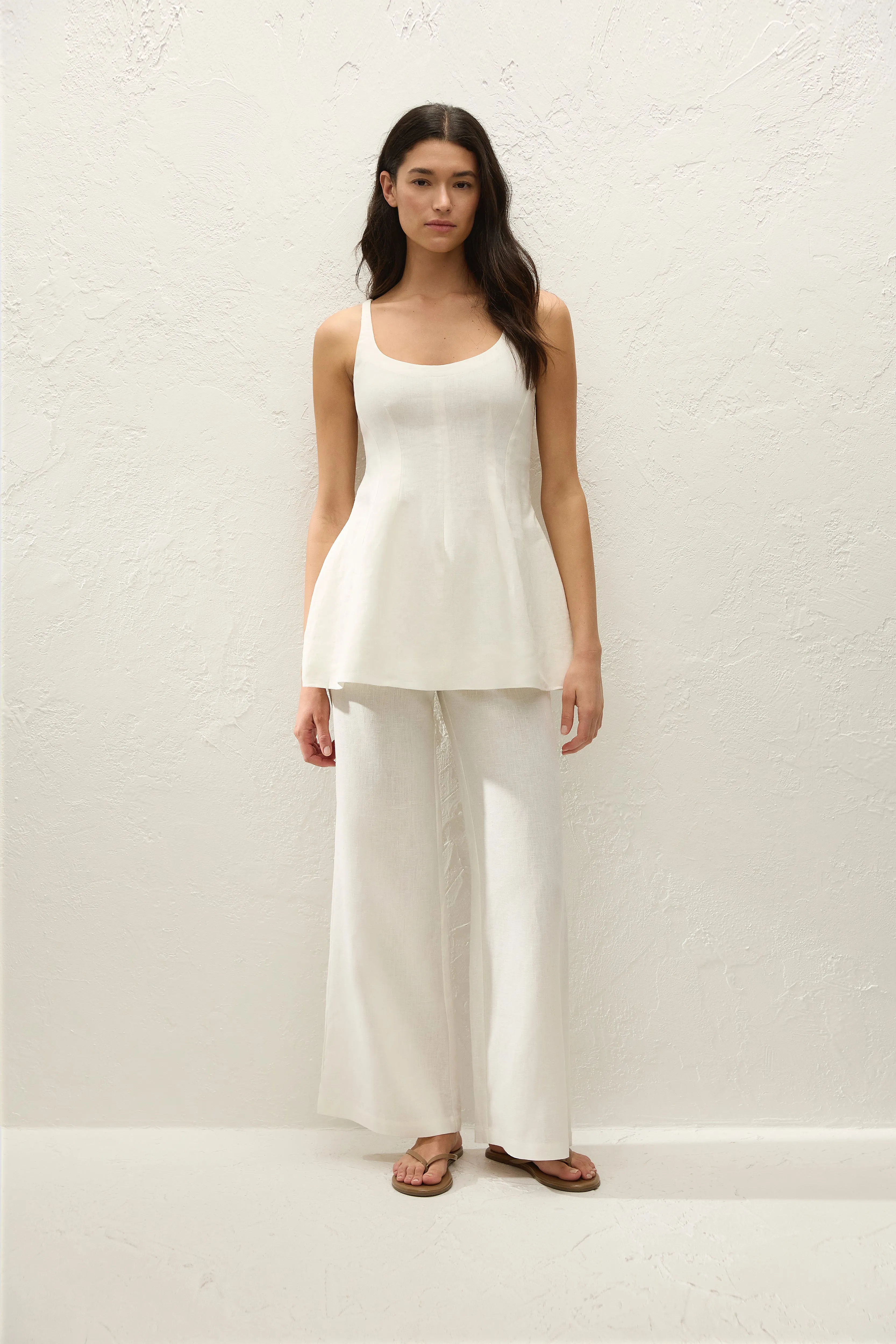Syna Top White sold by Faithfull the Brand