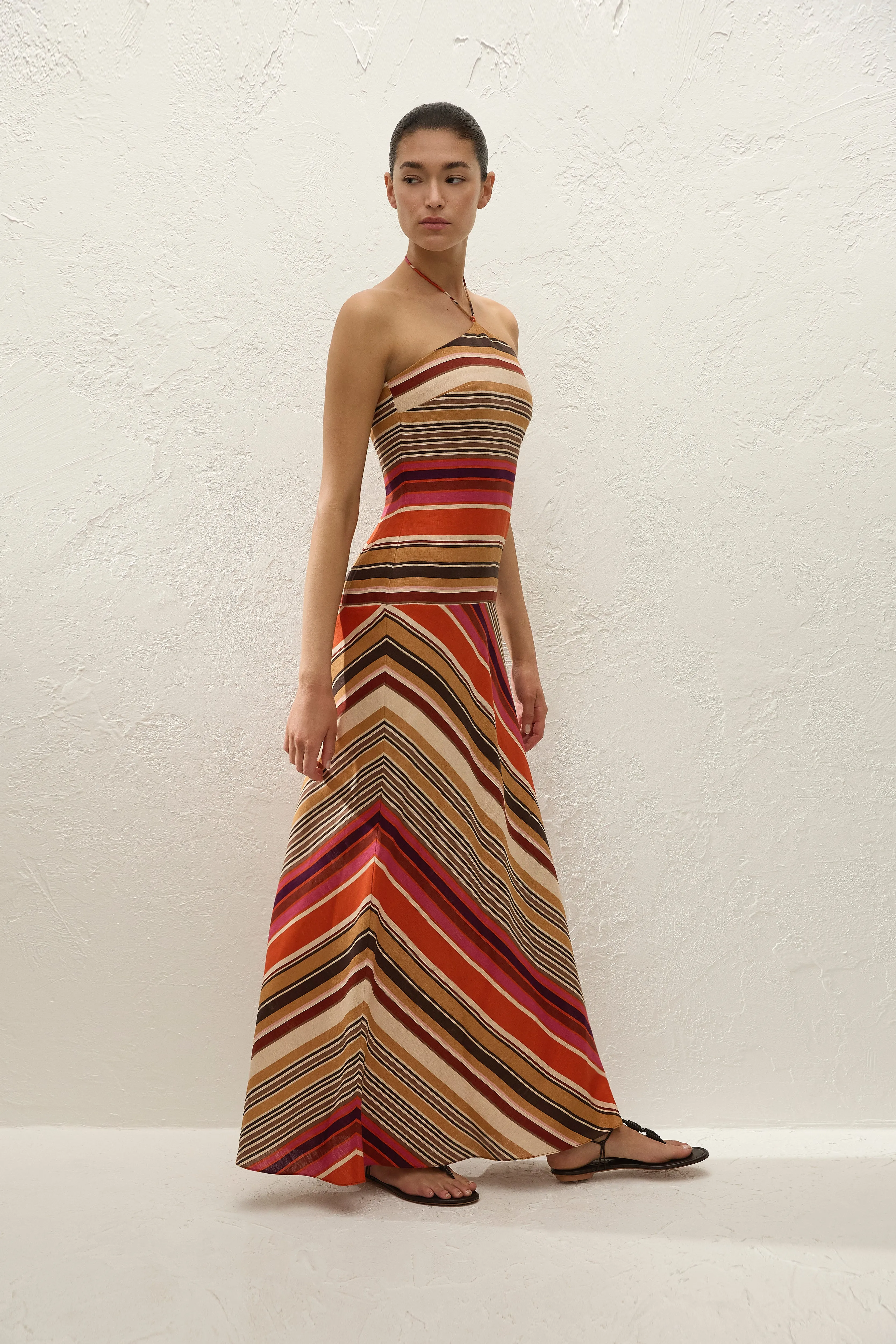 Clara Maxi Dress Murano Amber sold by Faithfull the Brand product image thumbnail 4