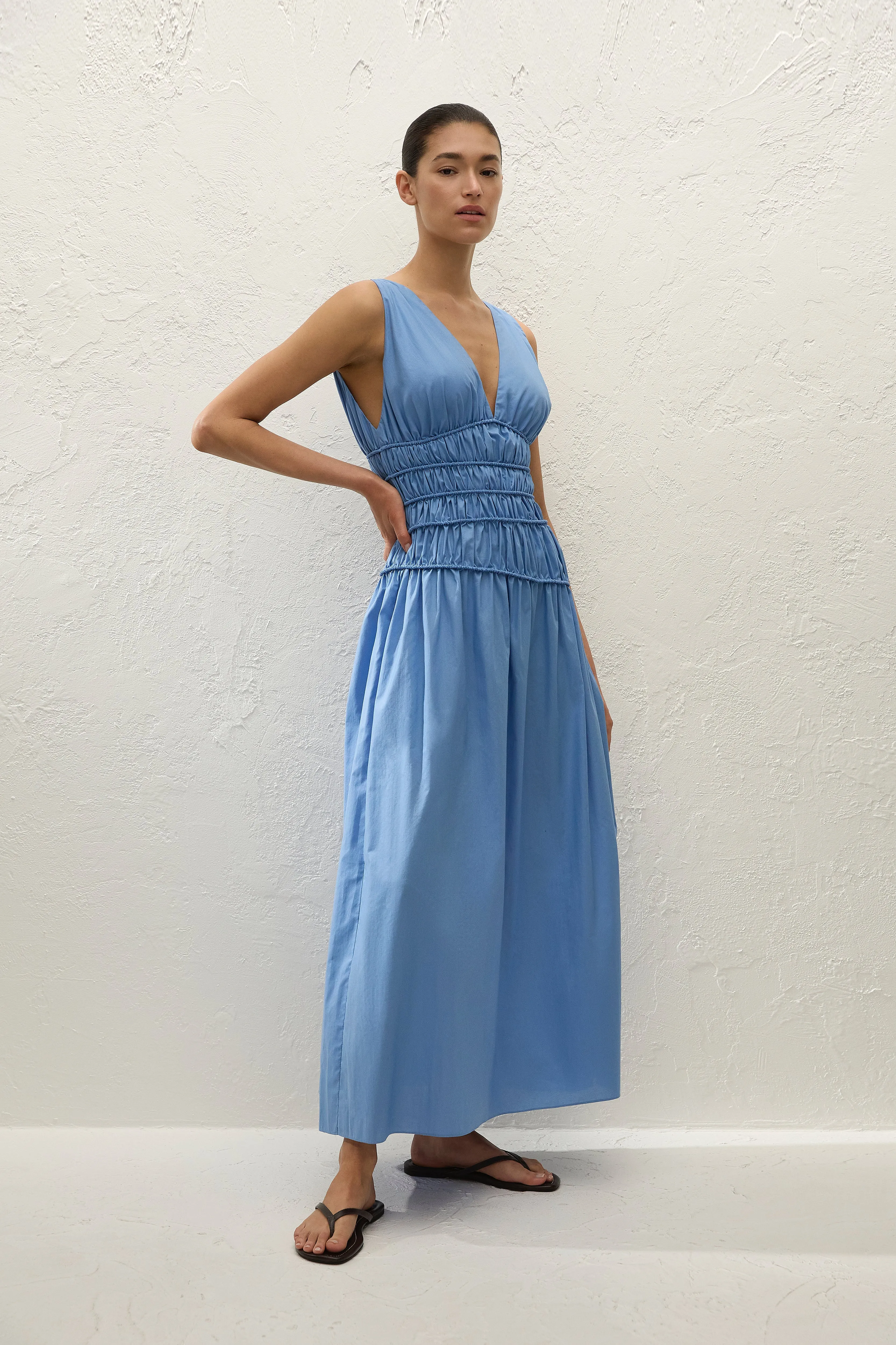 Saja Maxi Dress Venice Blue sold by Faithfull the Brand product image thumbnail 4