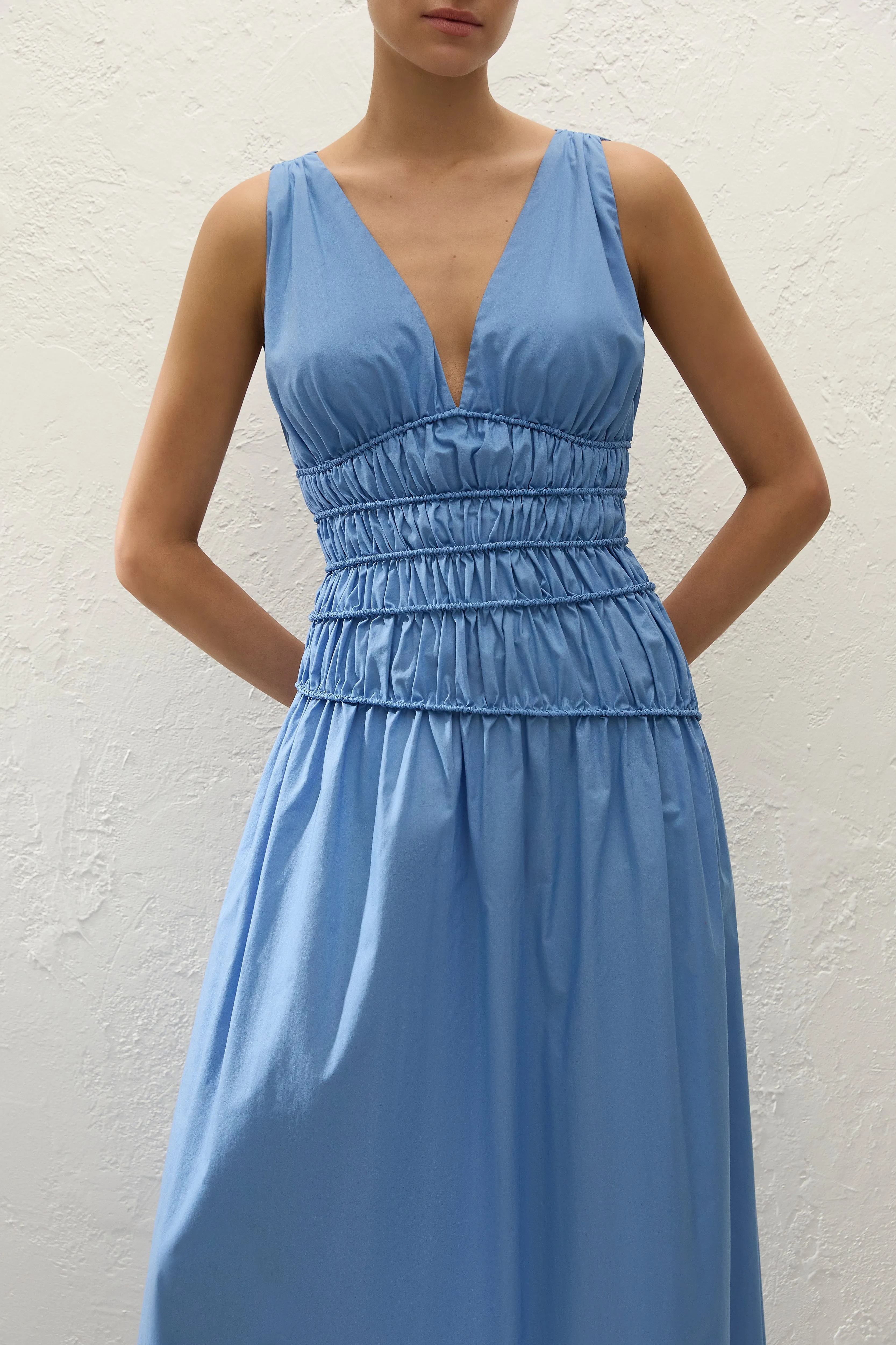 Saja Maxi Dress Venice Blue sold by Faithfull the Brand product image thumbnail 3