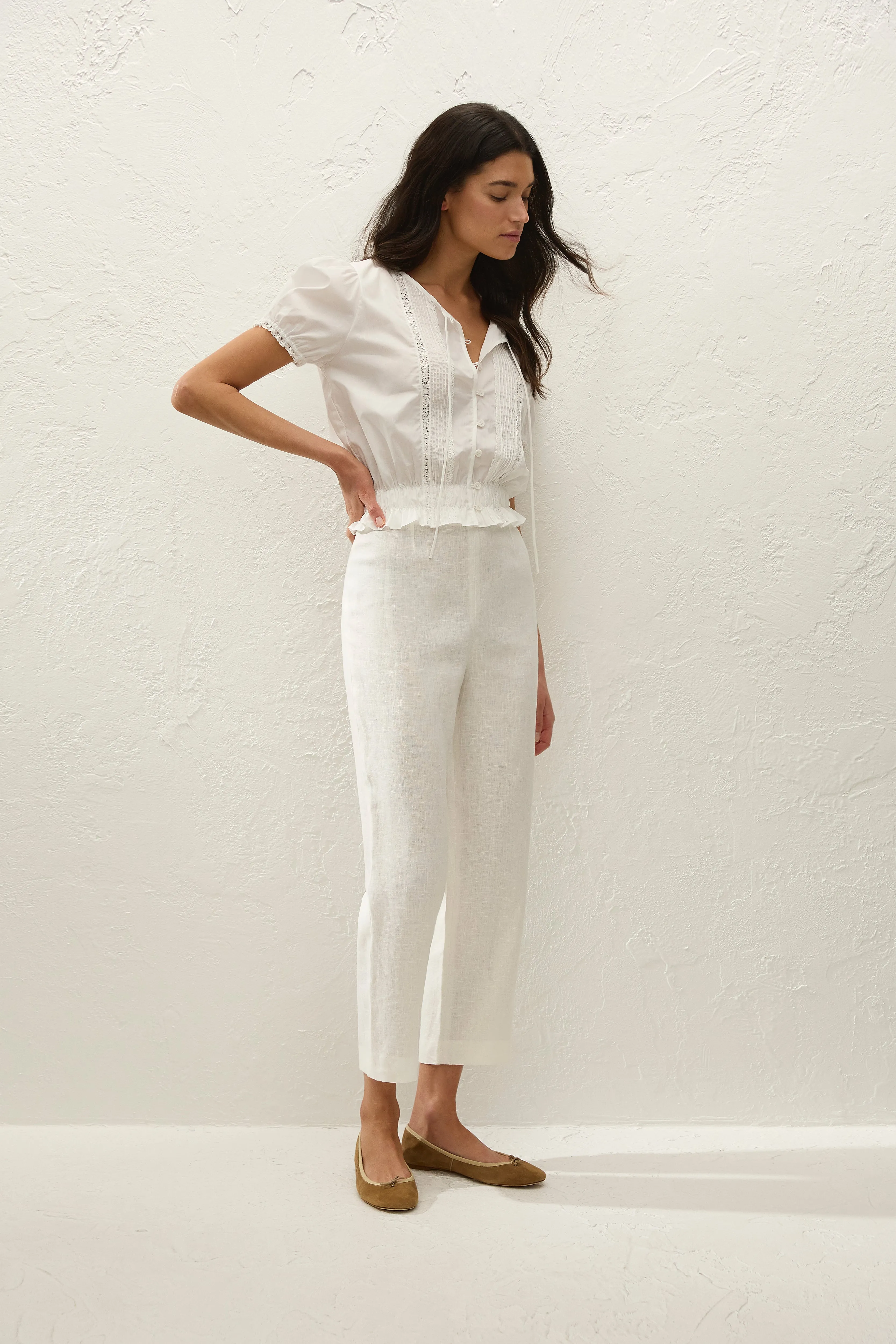 Fiora Blouse Fresco Lace White sold by Faithfull the Brand product image thumbnail 3
