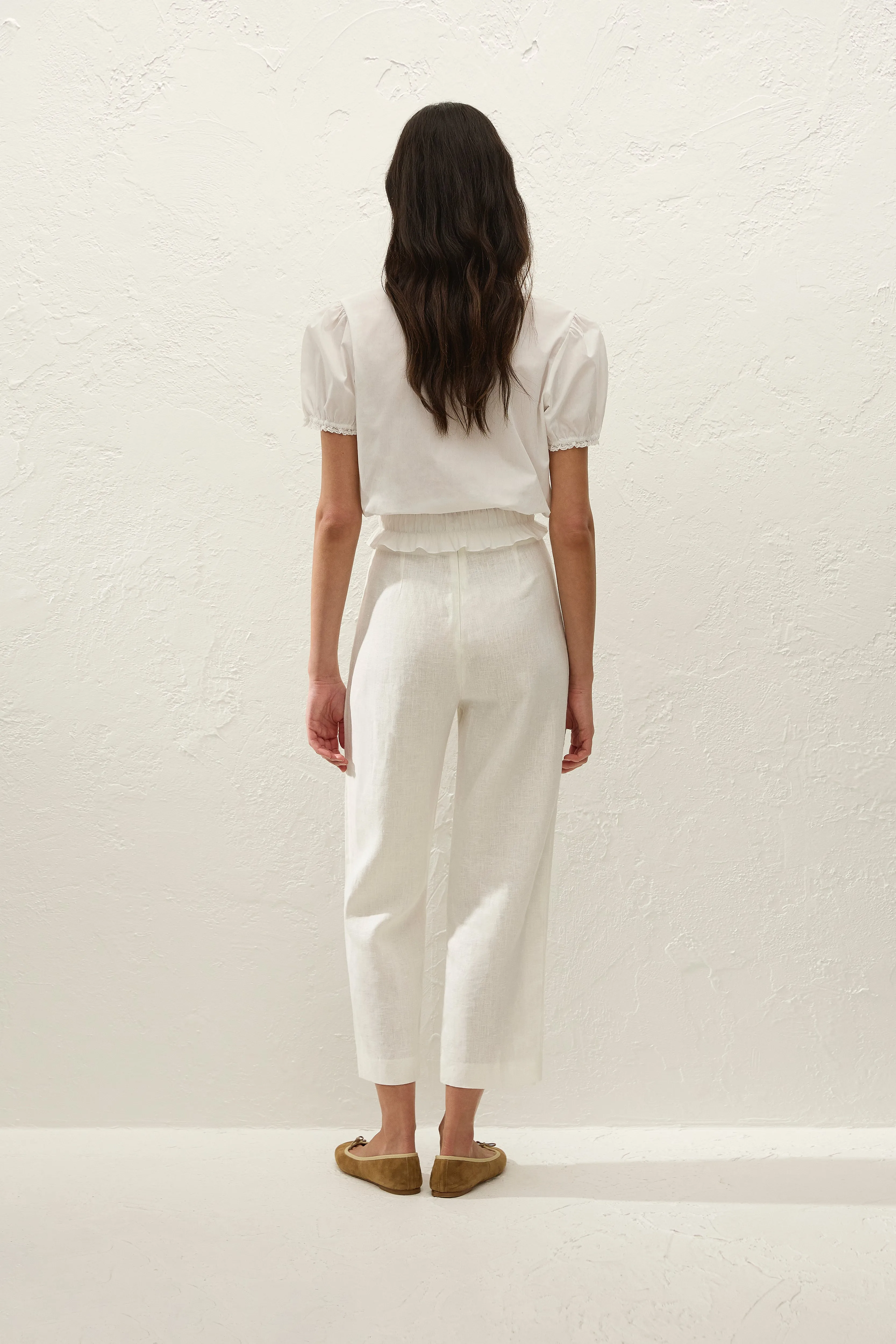 Fiora Blouse Fresco Lace White sold by Faithfull the Brand product image thumbnail 4