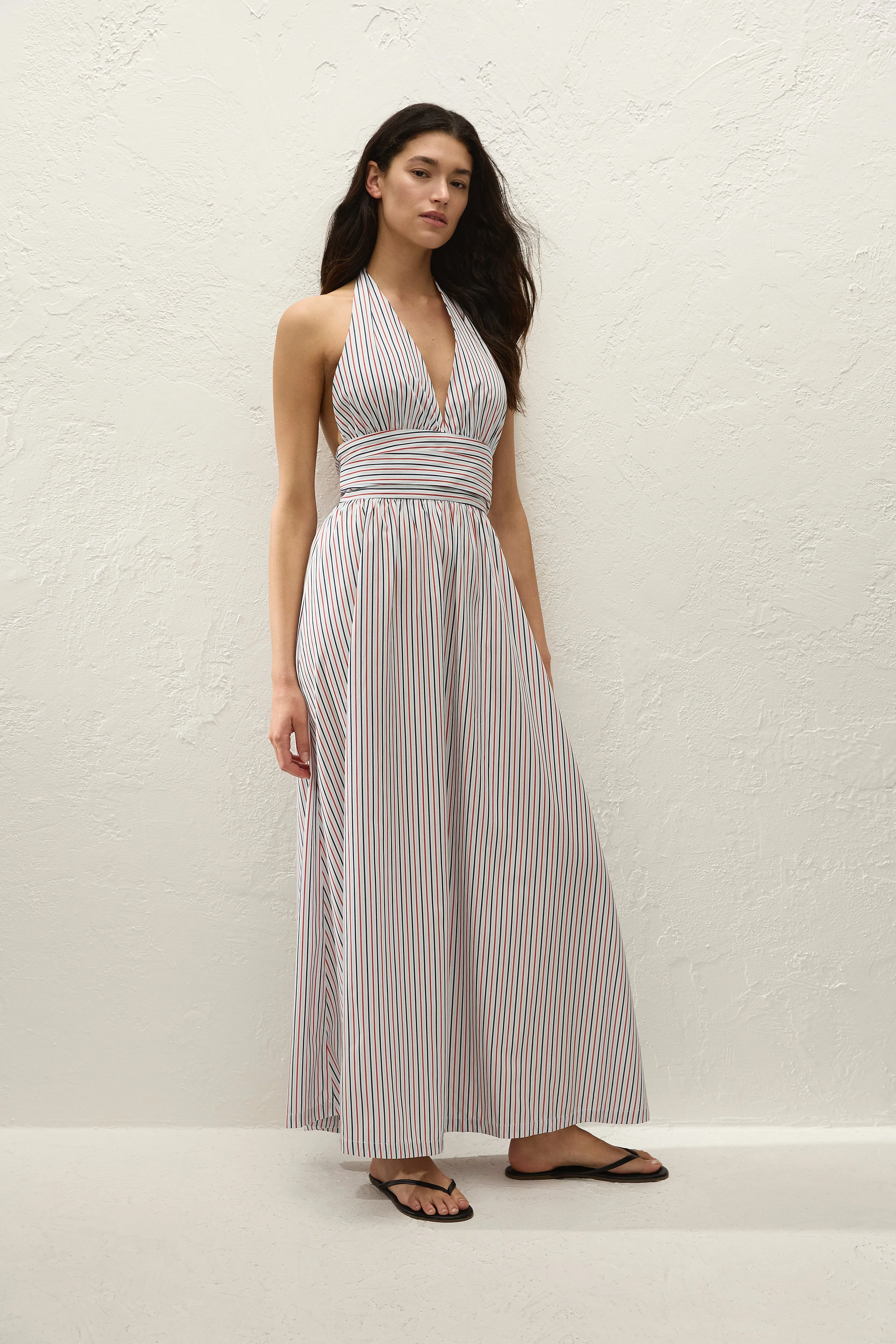 Lido Maxi Dress Venezia Stripe sold by Faithfull the Brand product image thumbnail 4