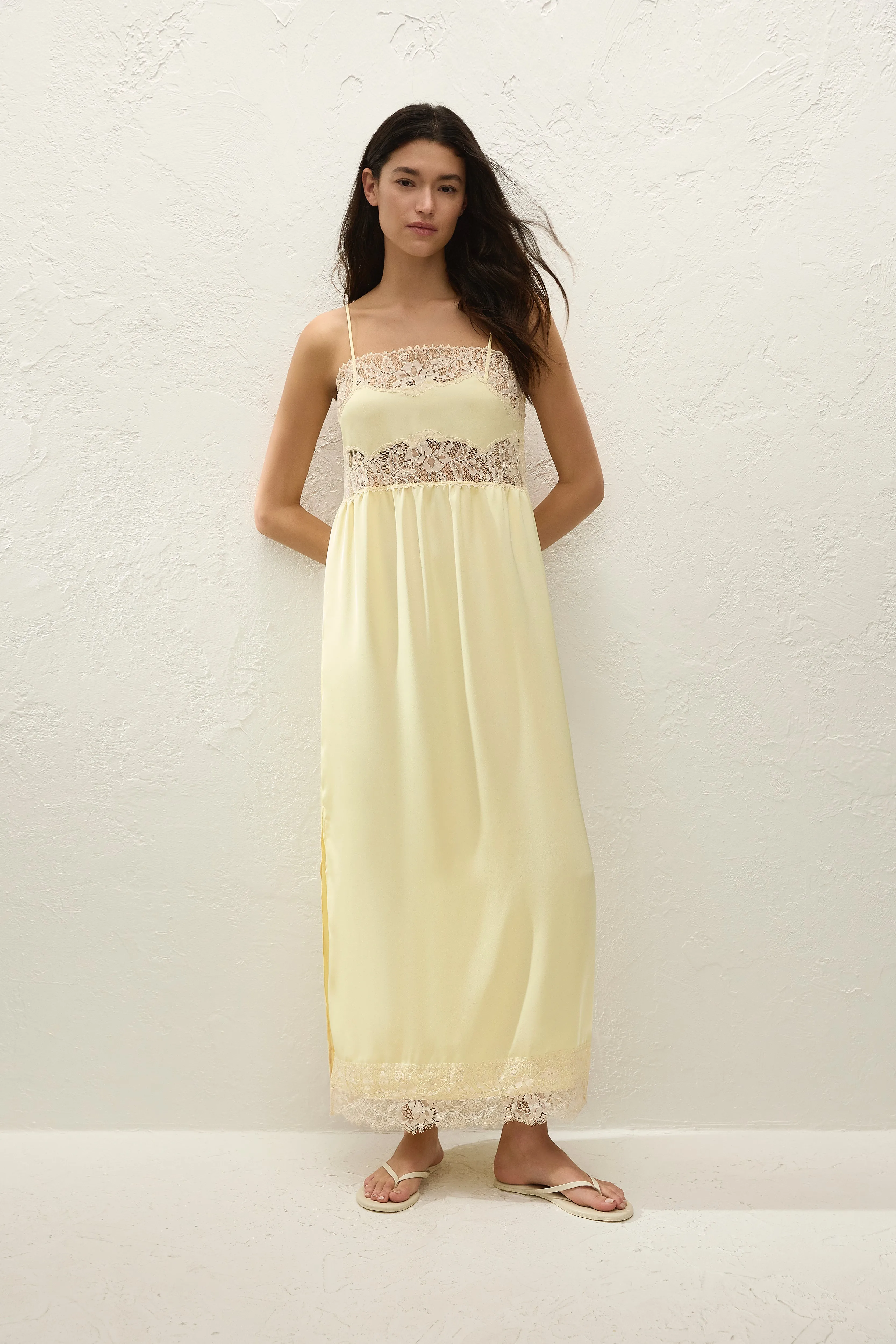 Morris Midi Dress Lucia Lace sold by Faithfull the Brand