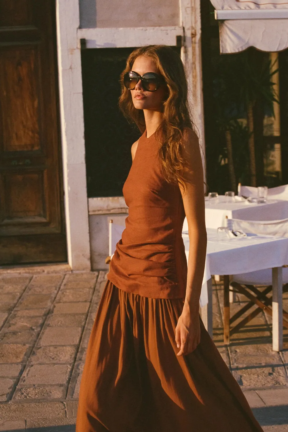 Tali Maxi Dress Terracotta sold by Faithfull the Brand product image thumbnail 2