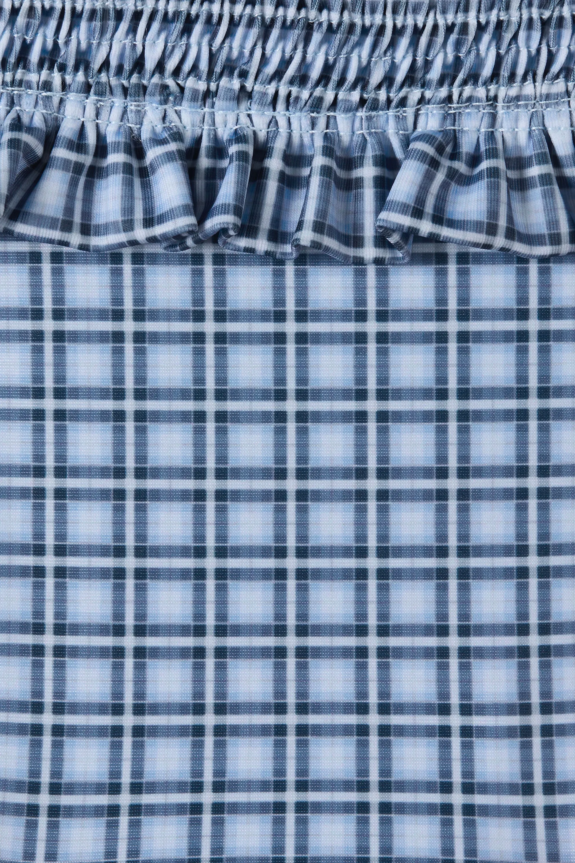 Moana Bikini Top Vintage Blue Check sold by Faithfull the Brand product image thumbnail 5