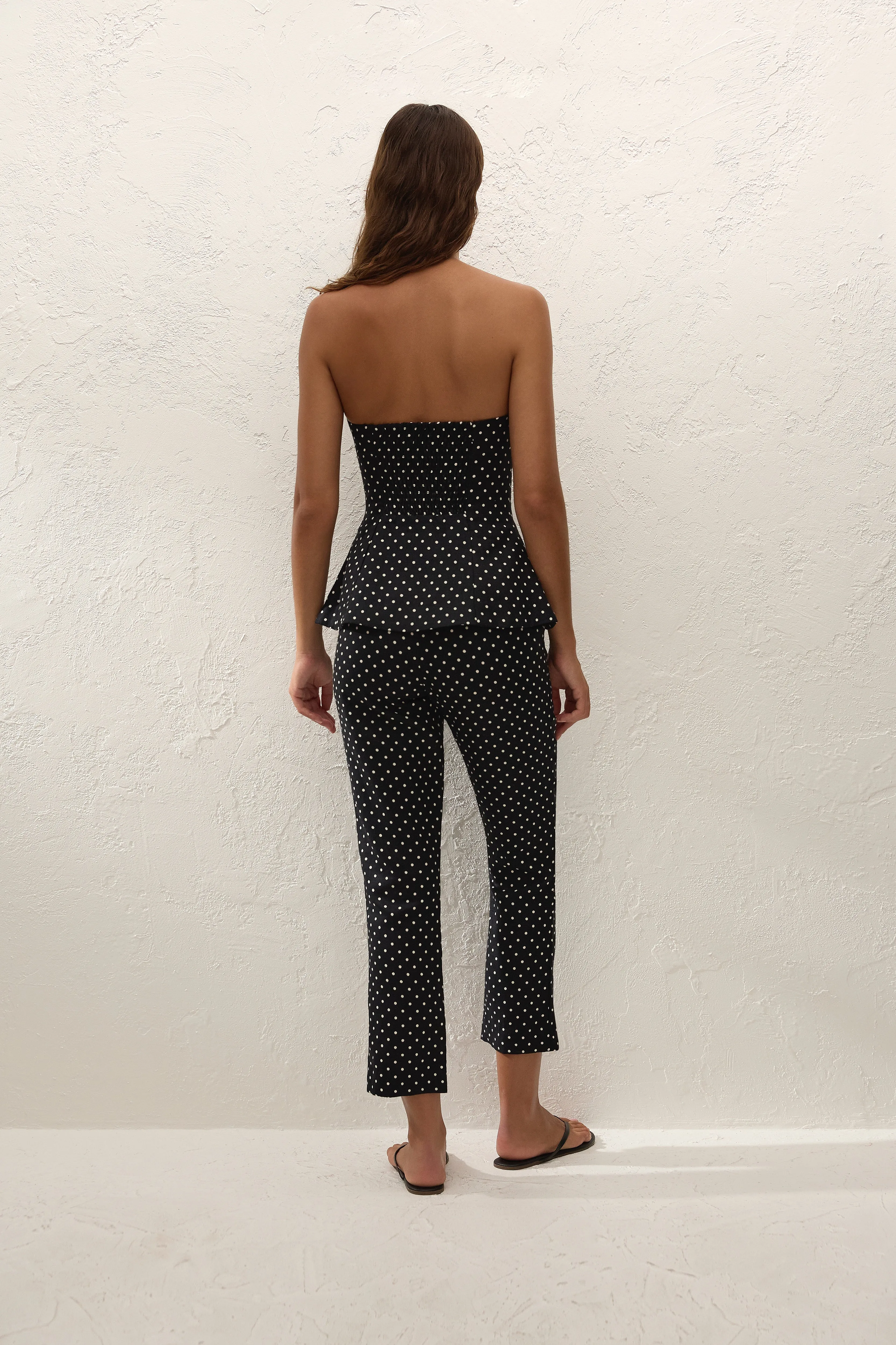 Petro Top Lola Polka Dot Black Cream sold by Faithfull the Brand product image thumbnail 4