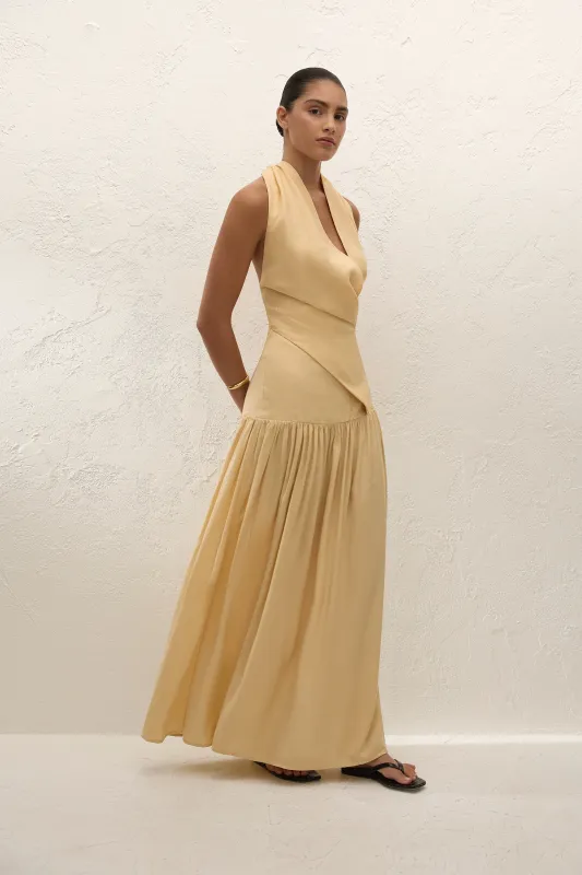 Blanca Maxi Dress Daffodil made by Faithfull the Brand