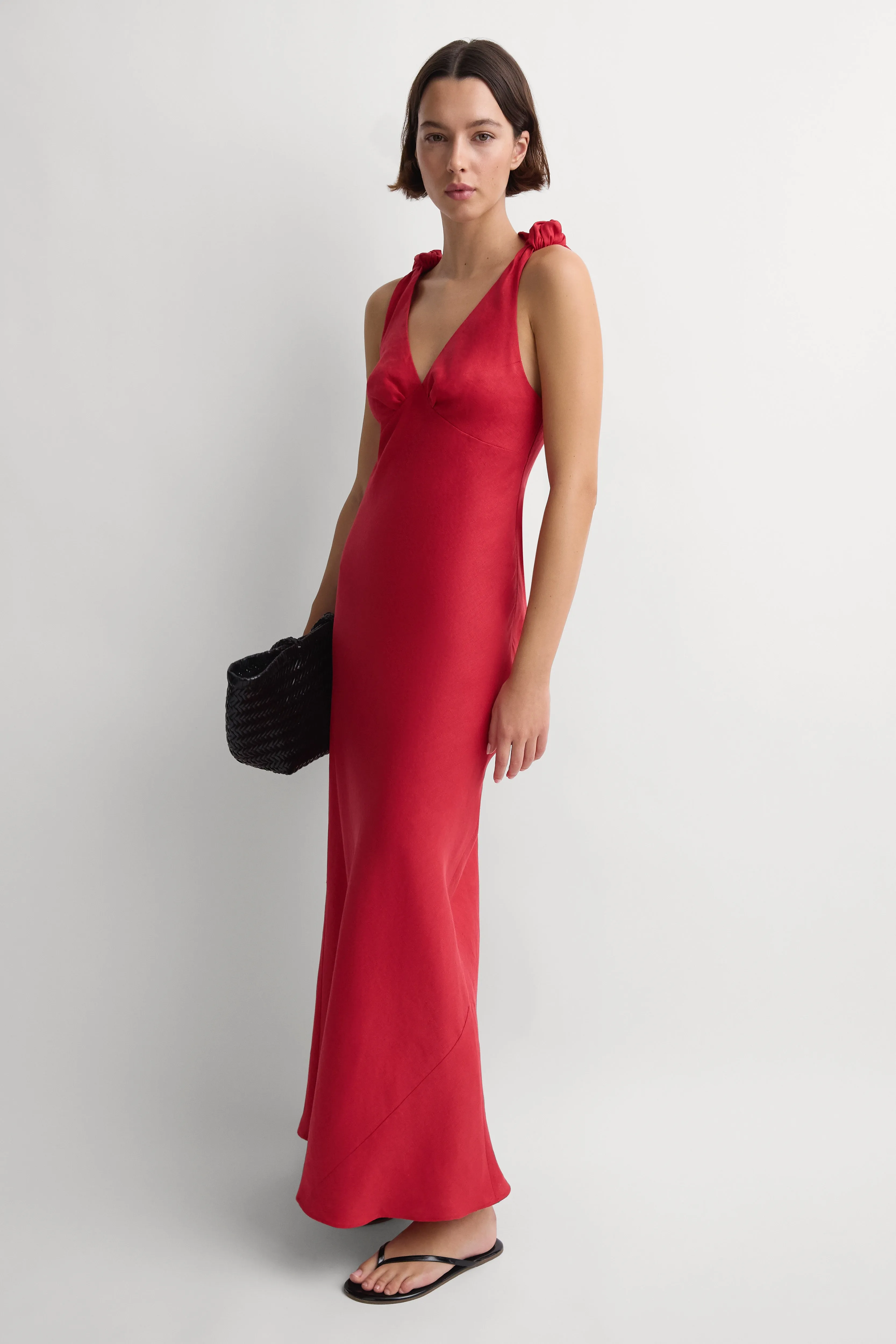 Solana Maxi Dress Red sold by Faithfull the Brand product image thumbnail 3