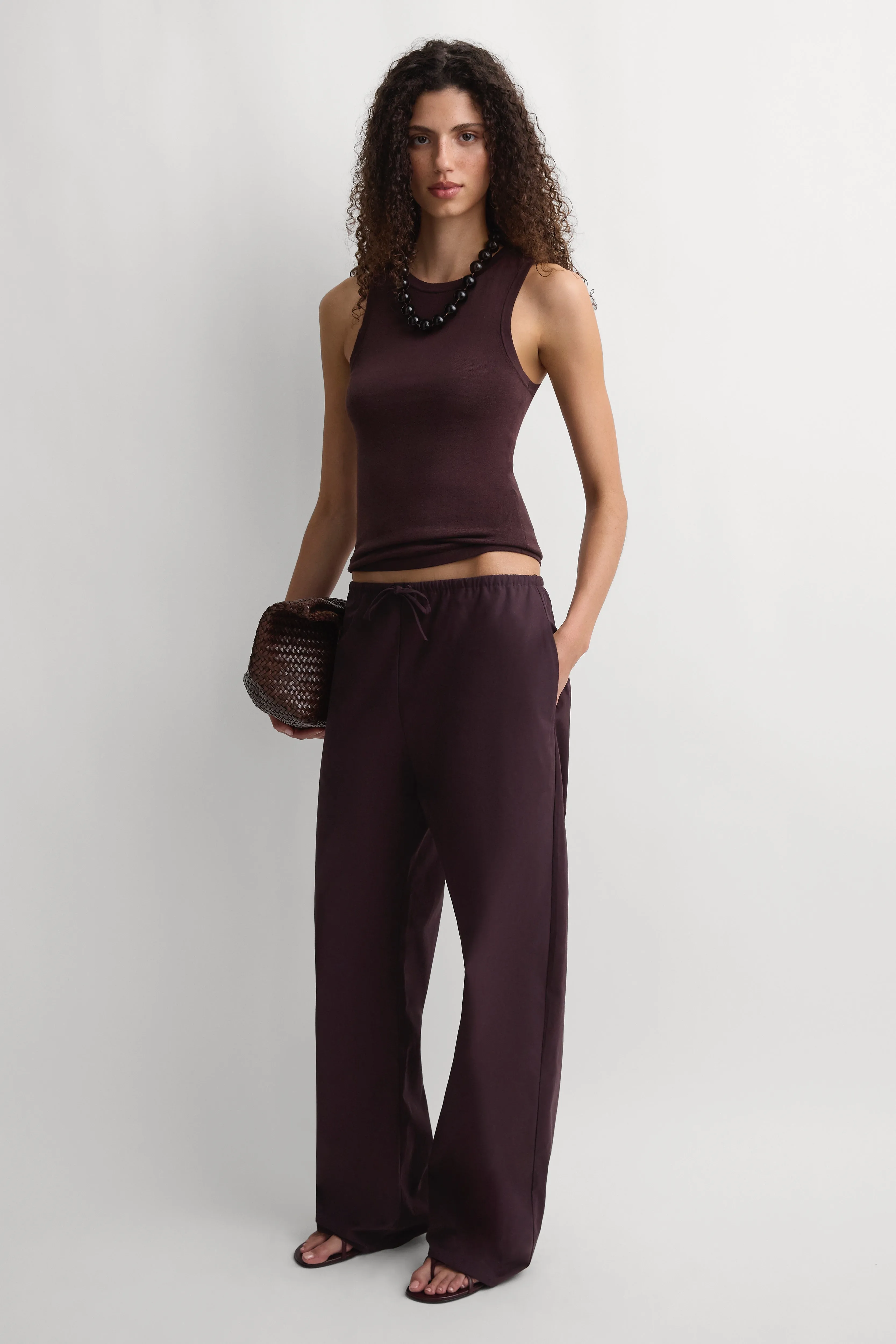 The Cotton Pant Prune sold by Faithfull the Brand product image thumbnail 4