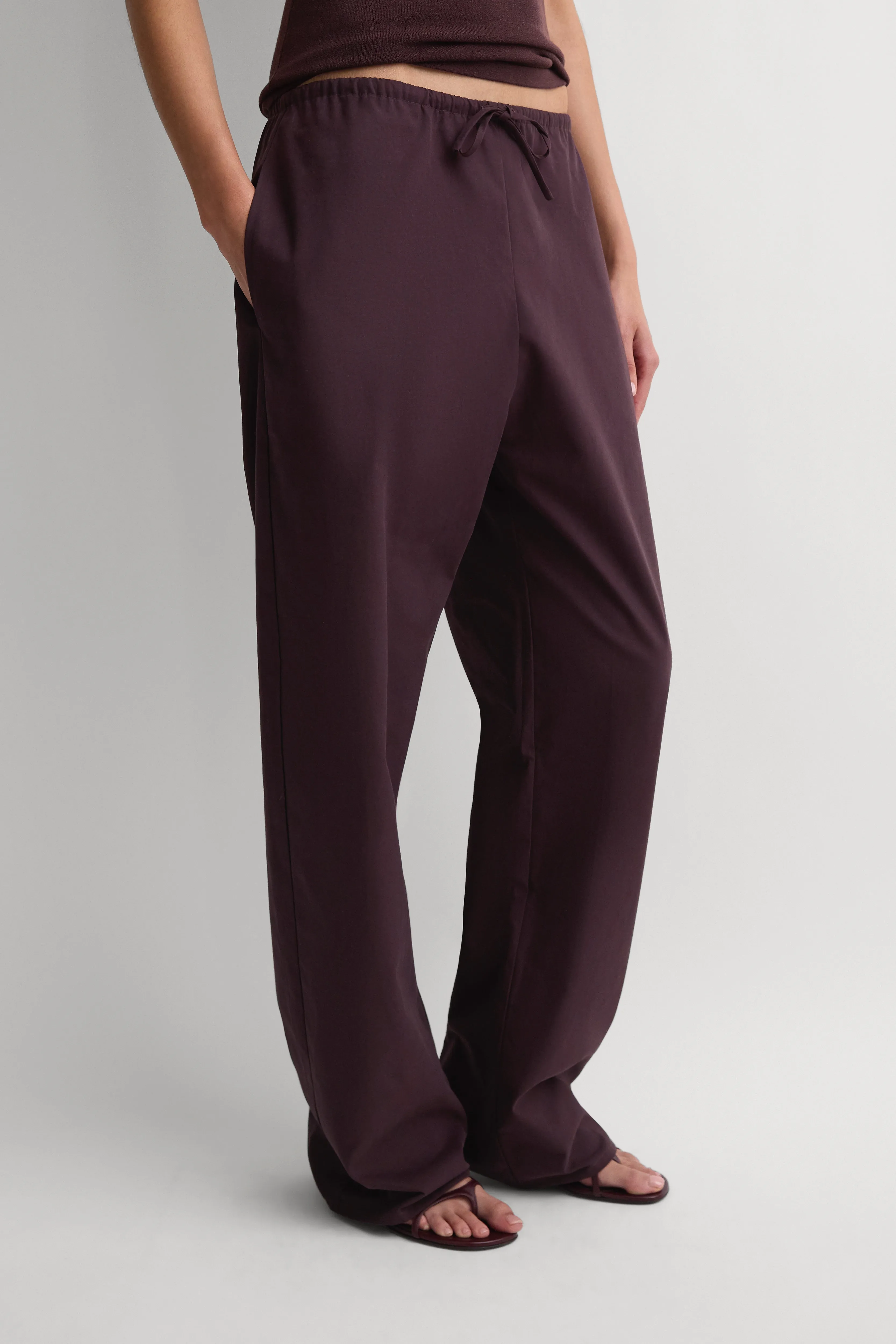 The Cotton Pant Prune sold by Faithfull the Brand product image thumbnail 3