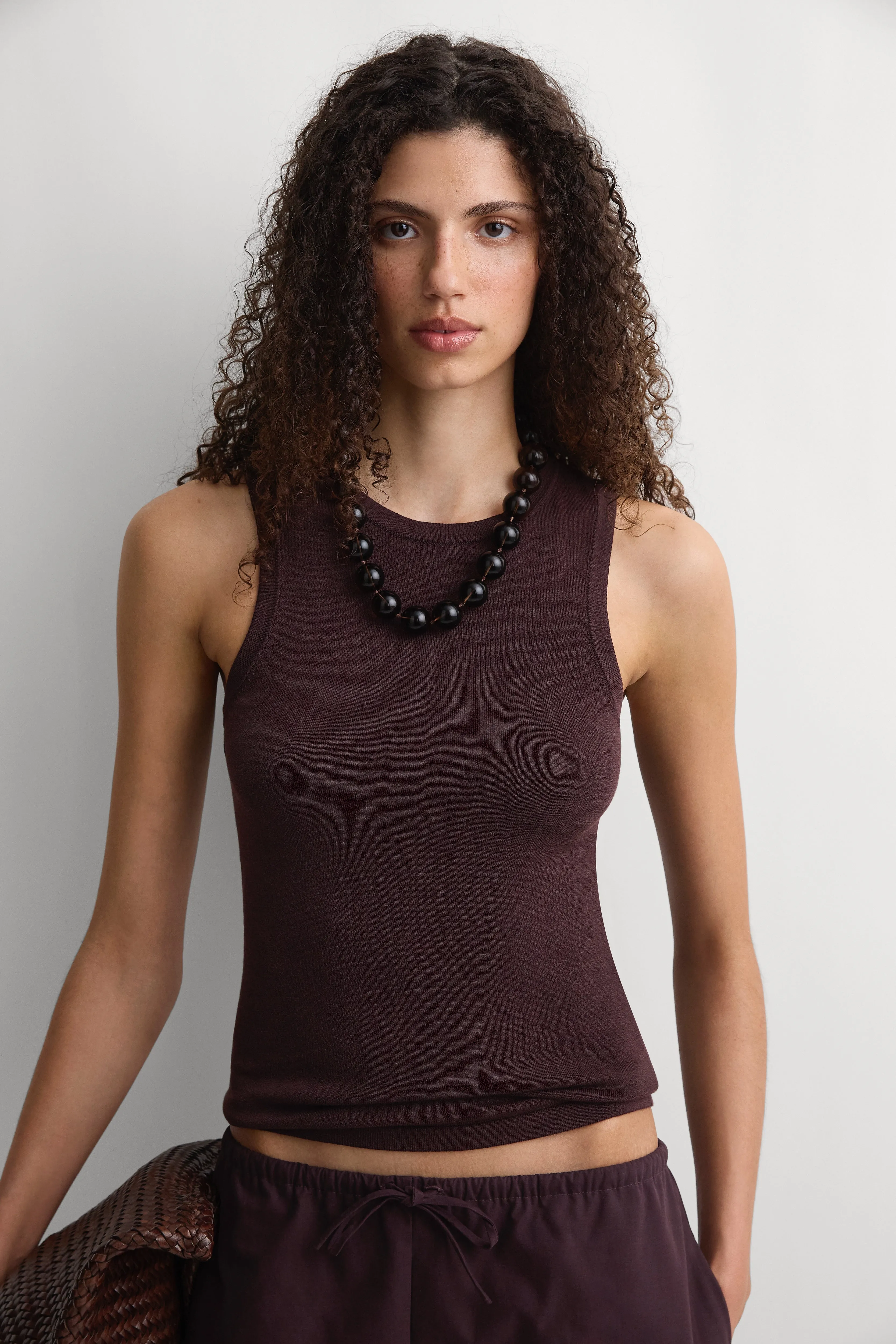 The Knit Tank Prune sold by Faithfull the Brand product image thumbnail 3
