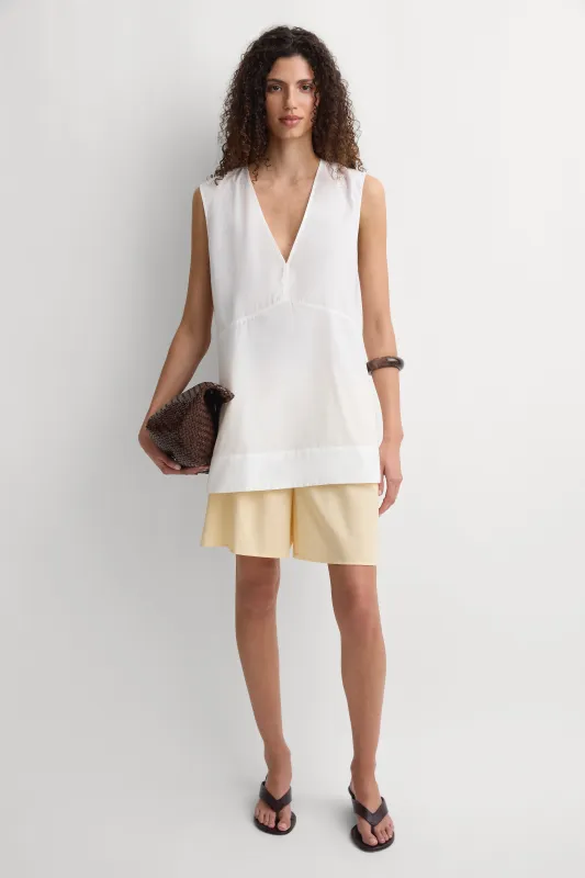The Tunic Top White made by Faithfull the Brand