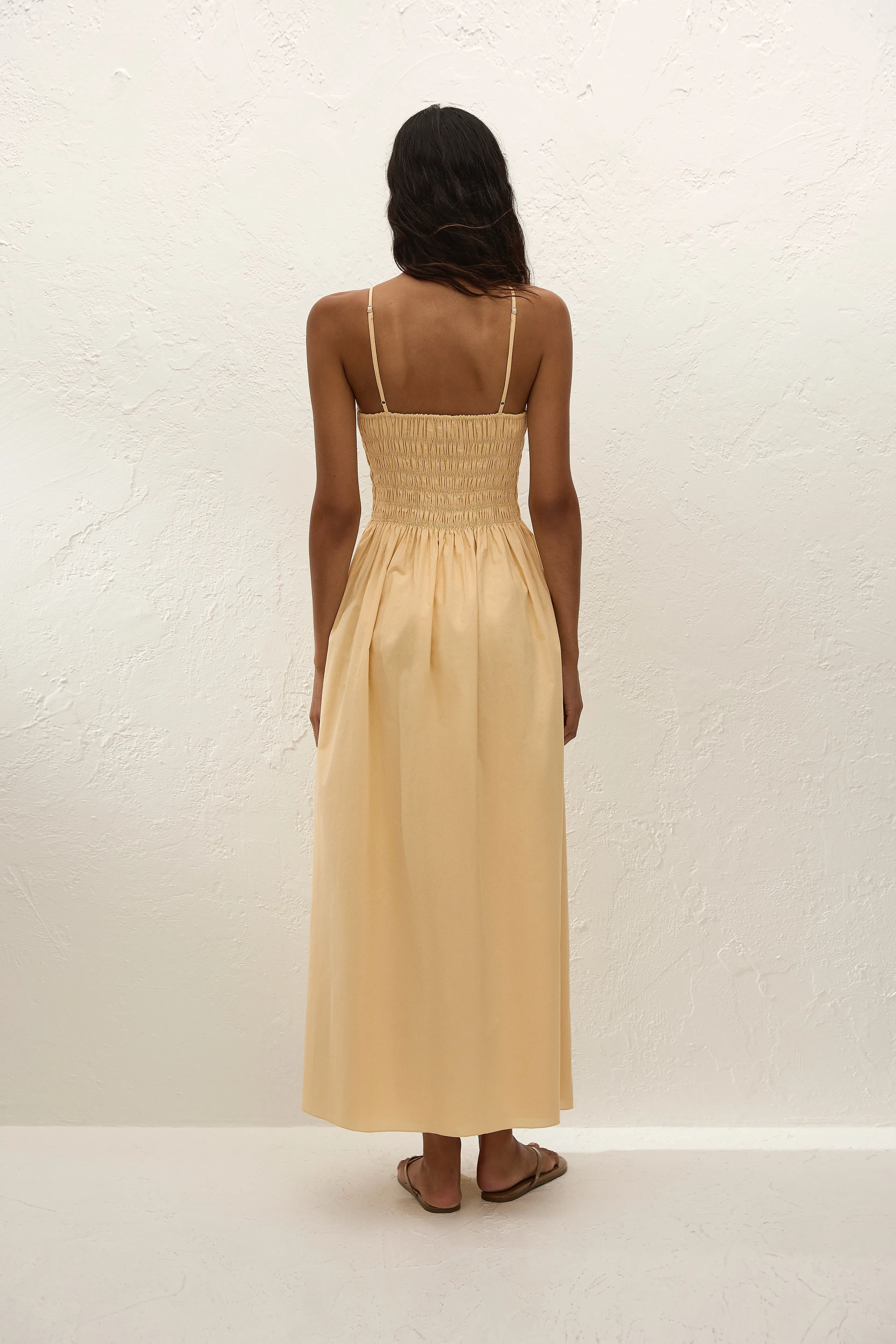 Laia Maxi Dress Daffodil sold by Faithfull the Brand product image thumbnail 4