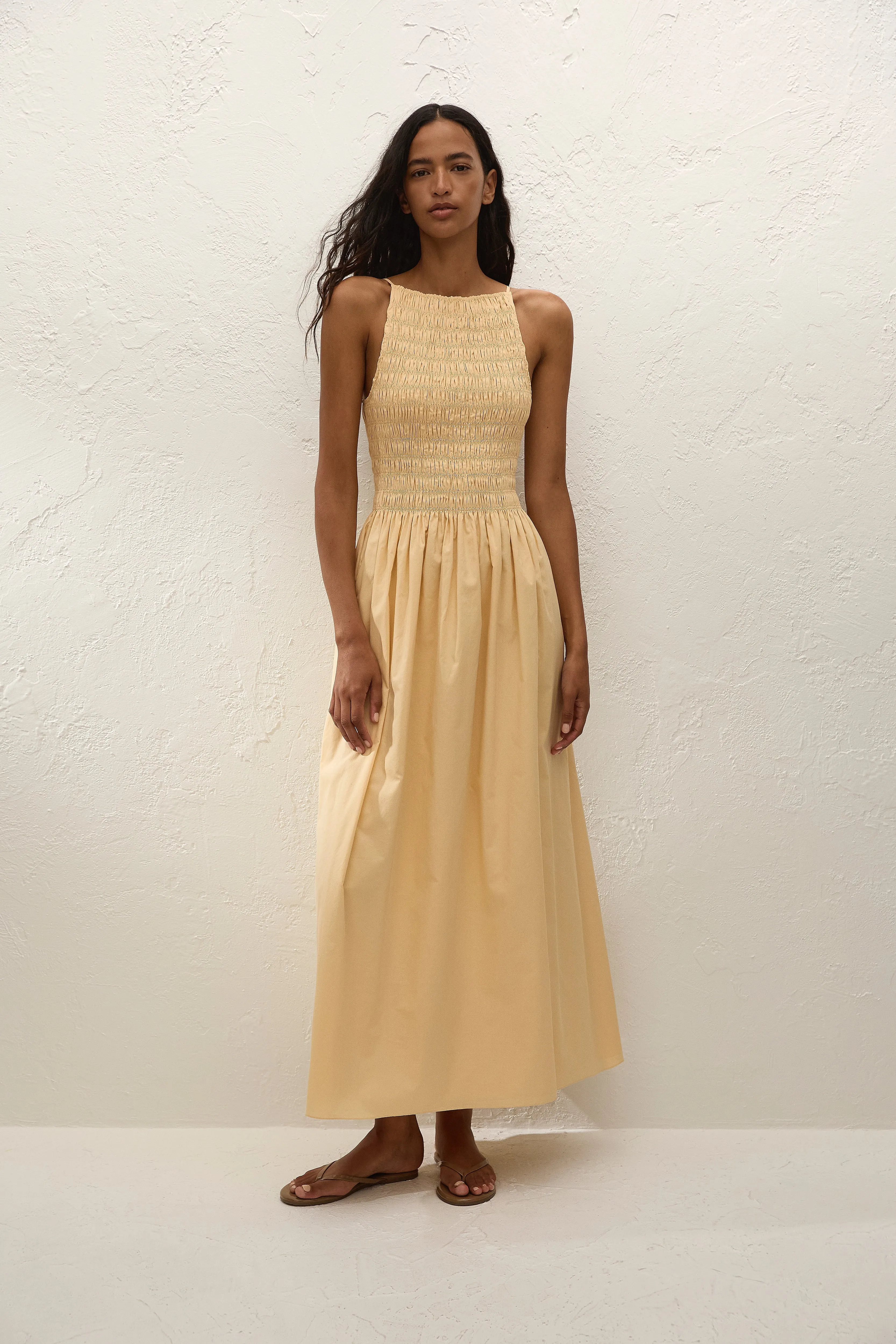 Laia Maxi Dress Daffodil sold by Faithfull the Brand