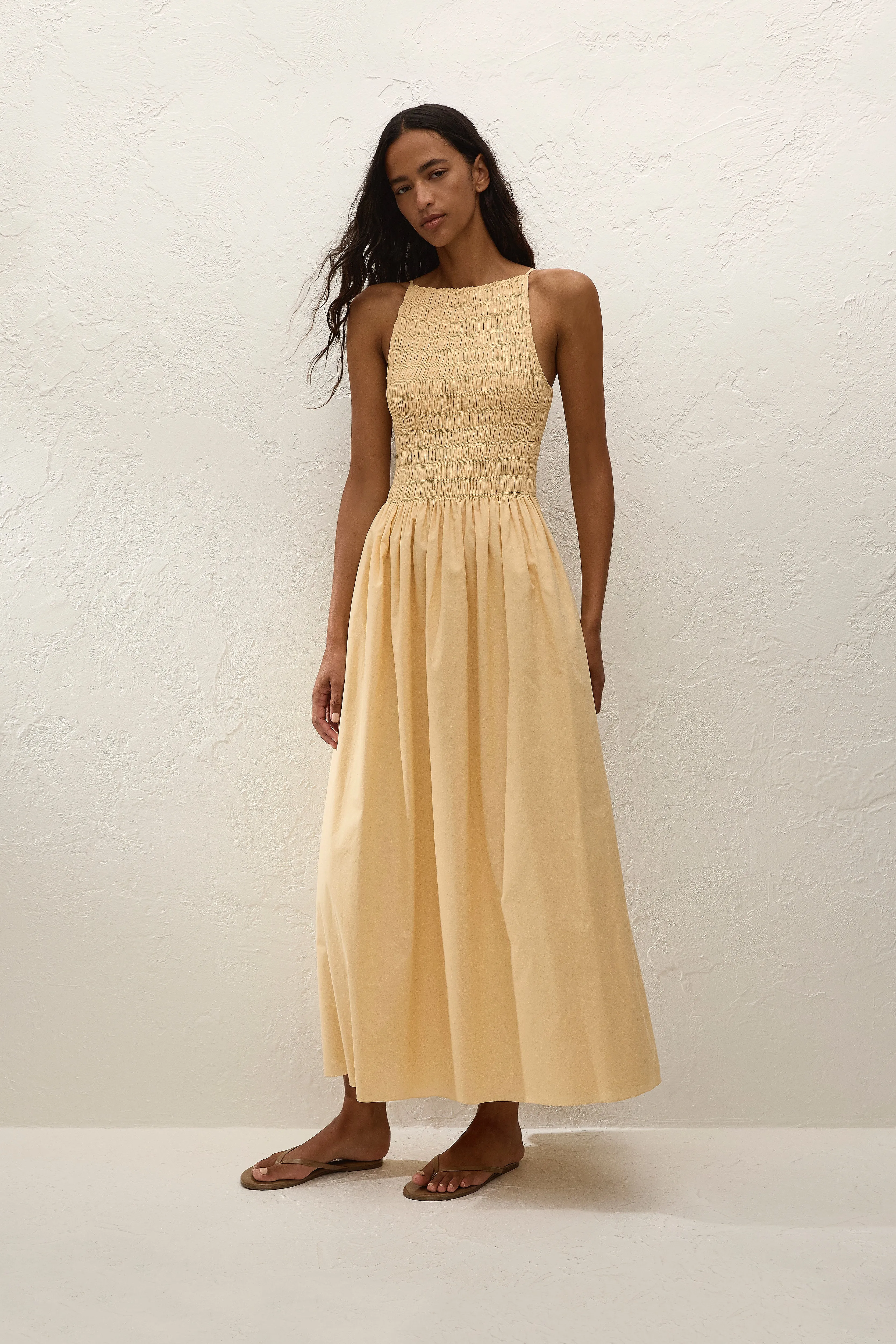 Laia Maxi Dress Daffodil sold by Faithfull the Brand product image thumbnail 3