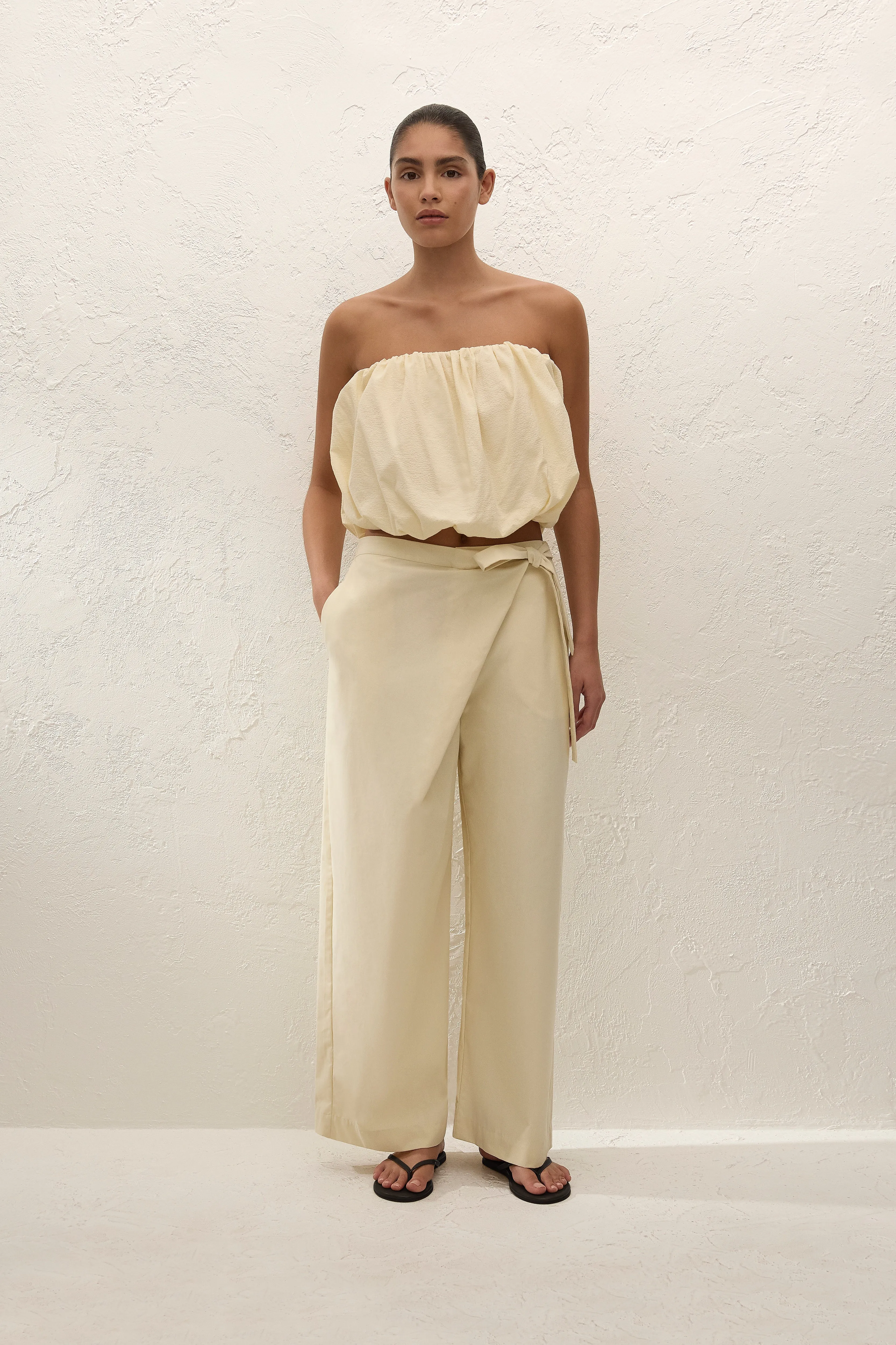 Camila Top Milk sold by Faithfull the Brand