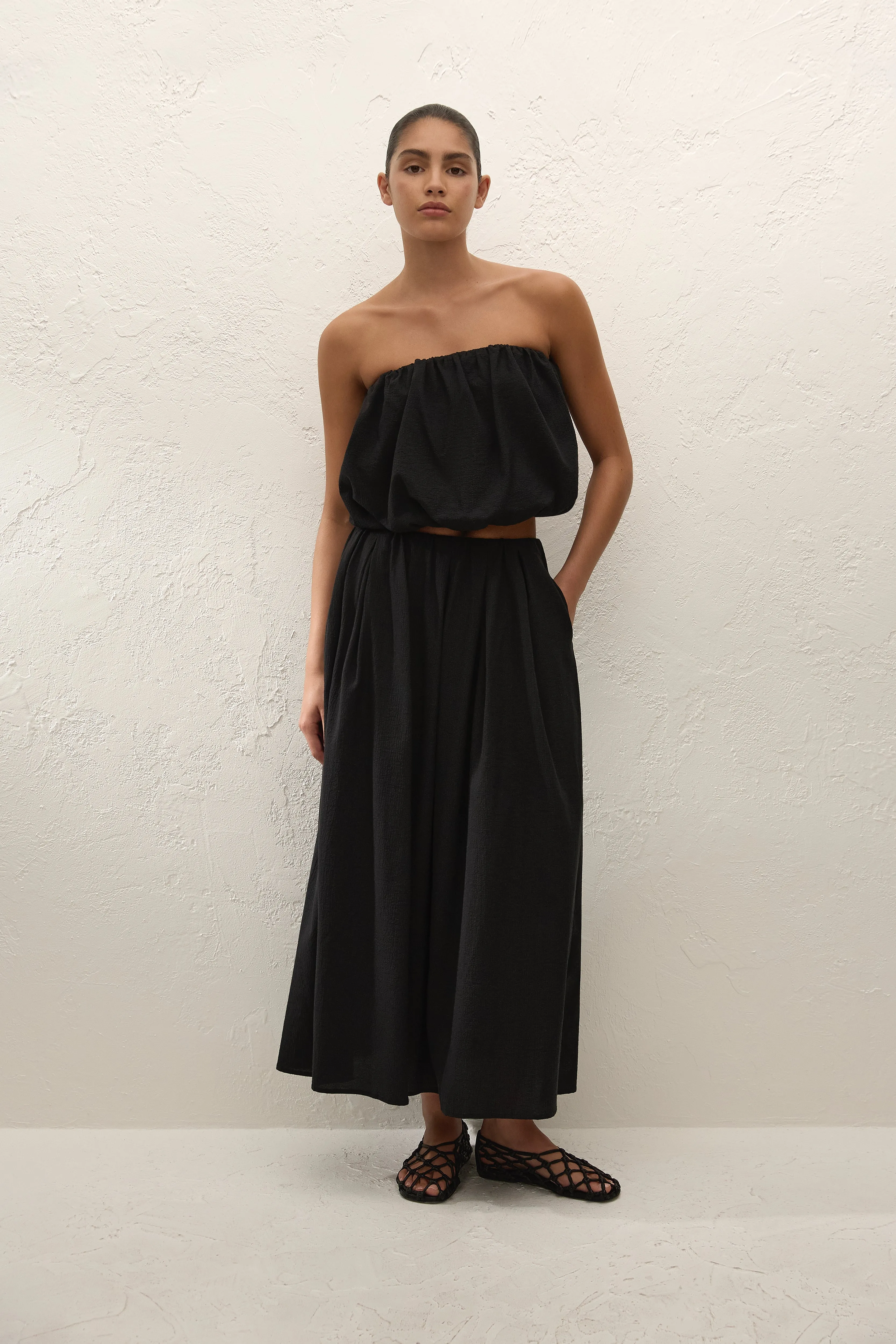 Astrid Skirt Black sold by Faithfull the Brand