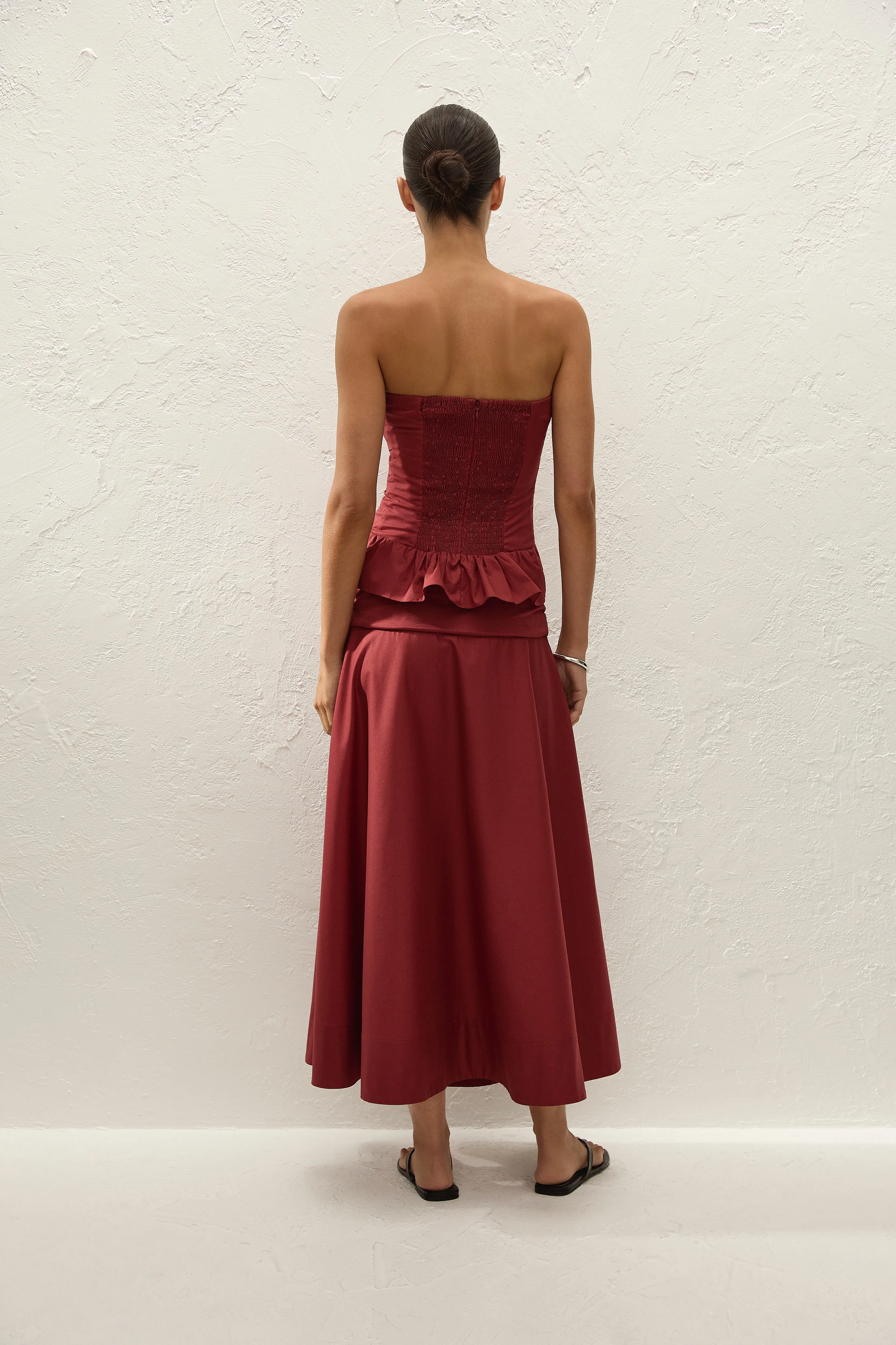 Simone Top Porto Red sold by Faithfull the Brand product image thumbnail 4