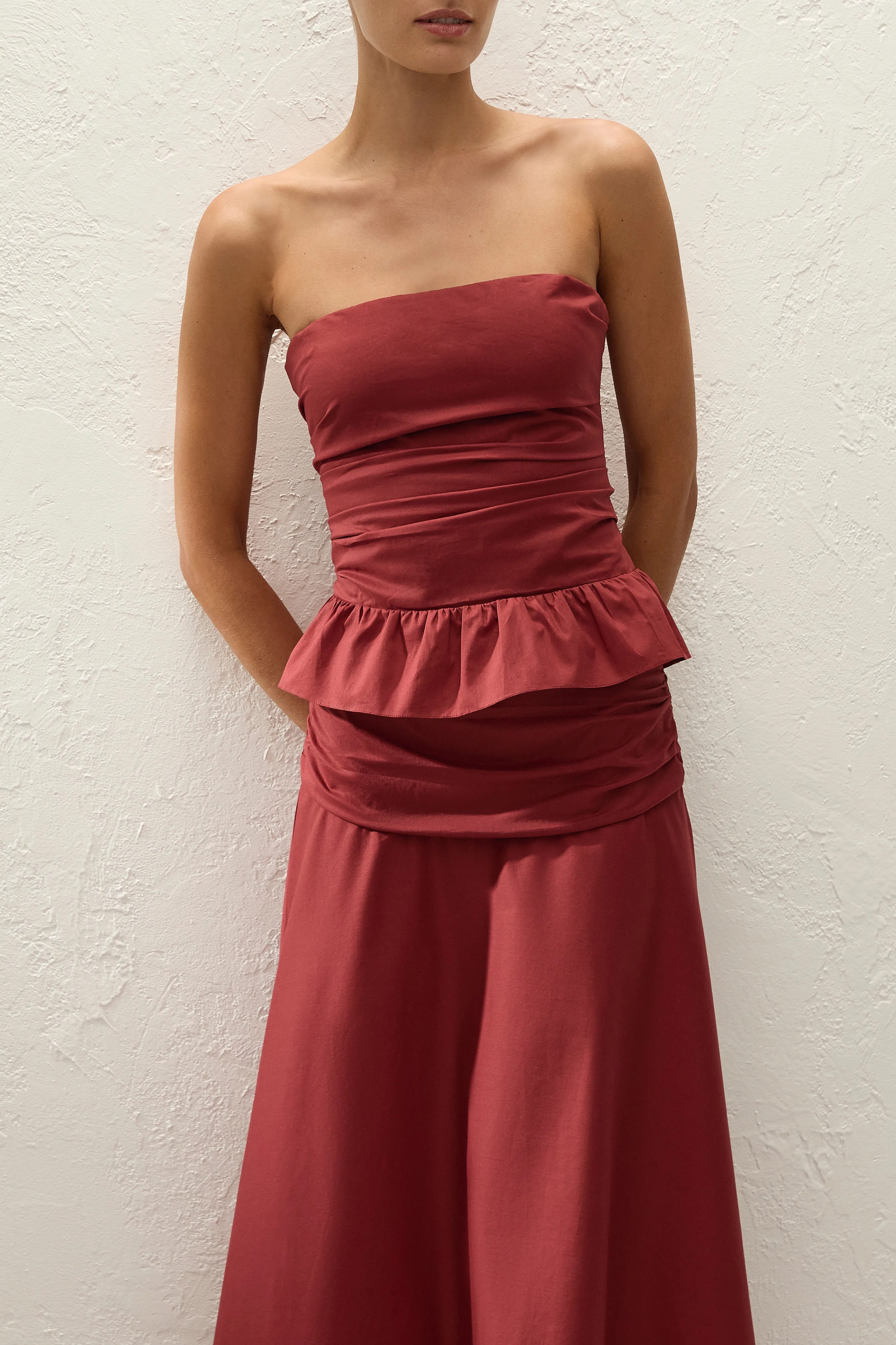 Simone Top Porto Red sold by Faithfull the Brand product image thumbnail 2