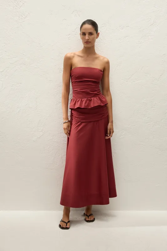 Simone Top Porto Red made by Faithfull the Brand