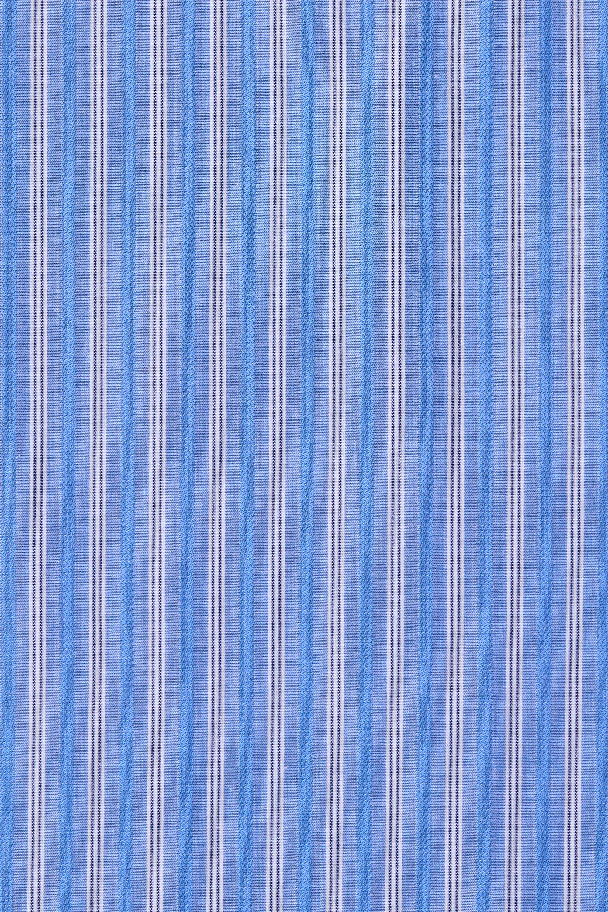 Portlligat Maxi Dress Joao Stripe Azulejo Blue sold by Faithfull the Brand product image thumbnail 5