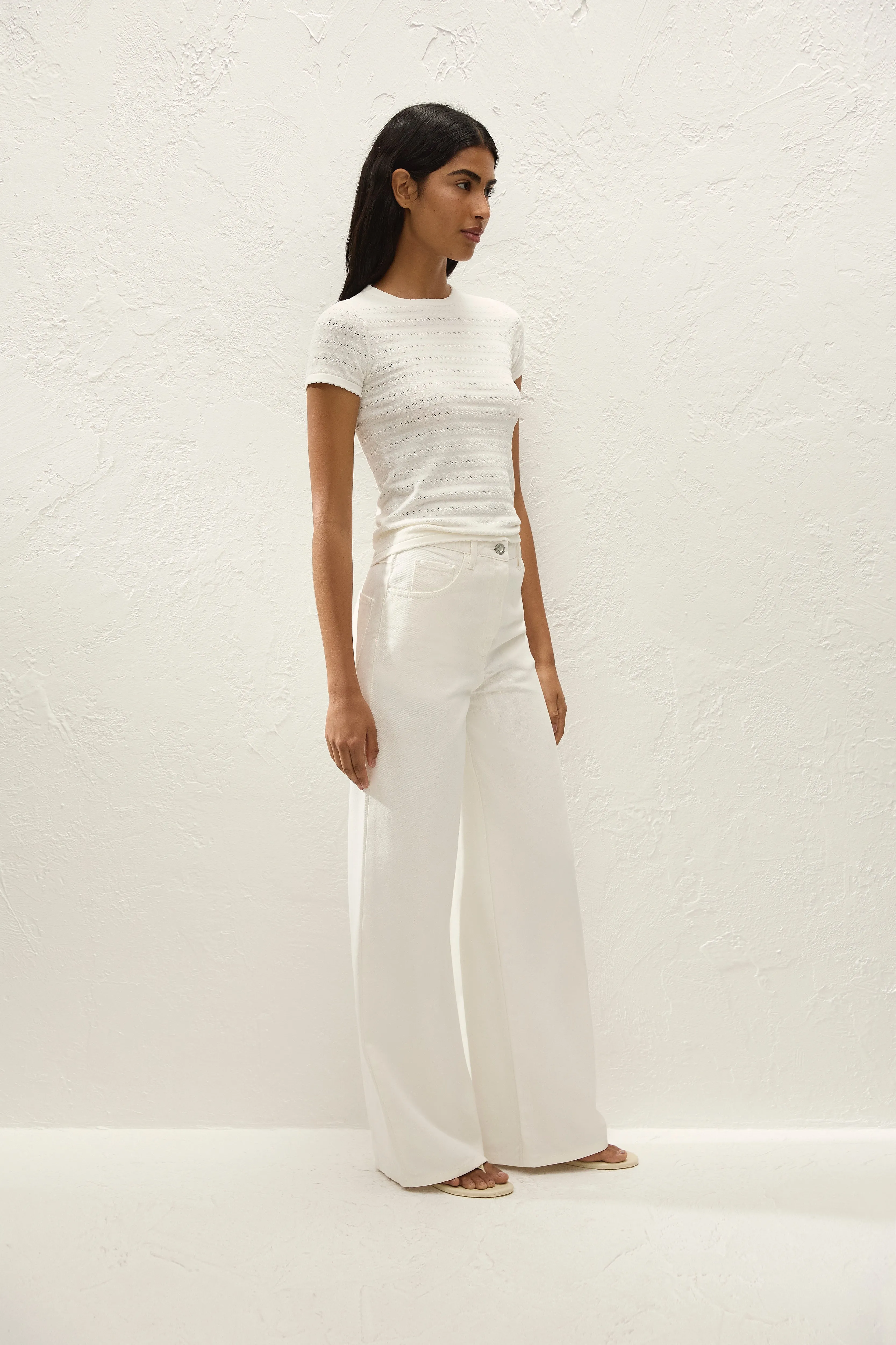 Quinta Wide Jean Milk sold by Faithfull the Brand product image thumbnail 4