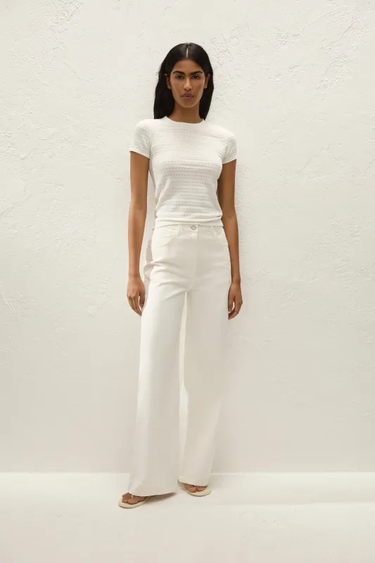 Quinta Wide Jean Milk made by Faithfull the Brand
