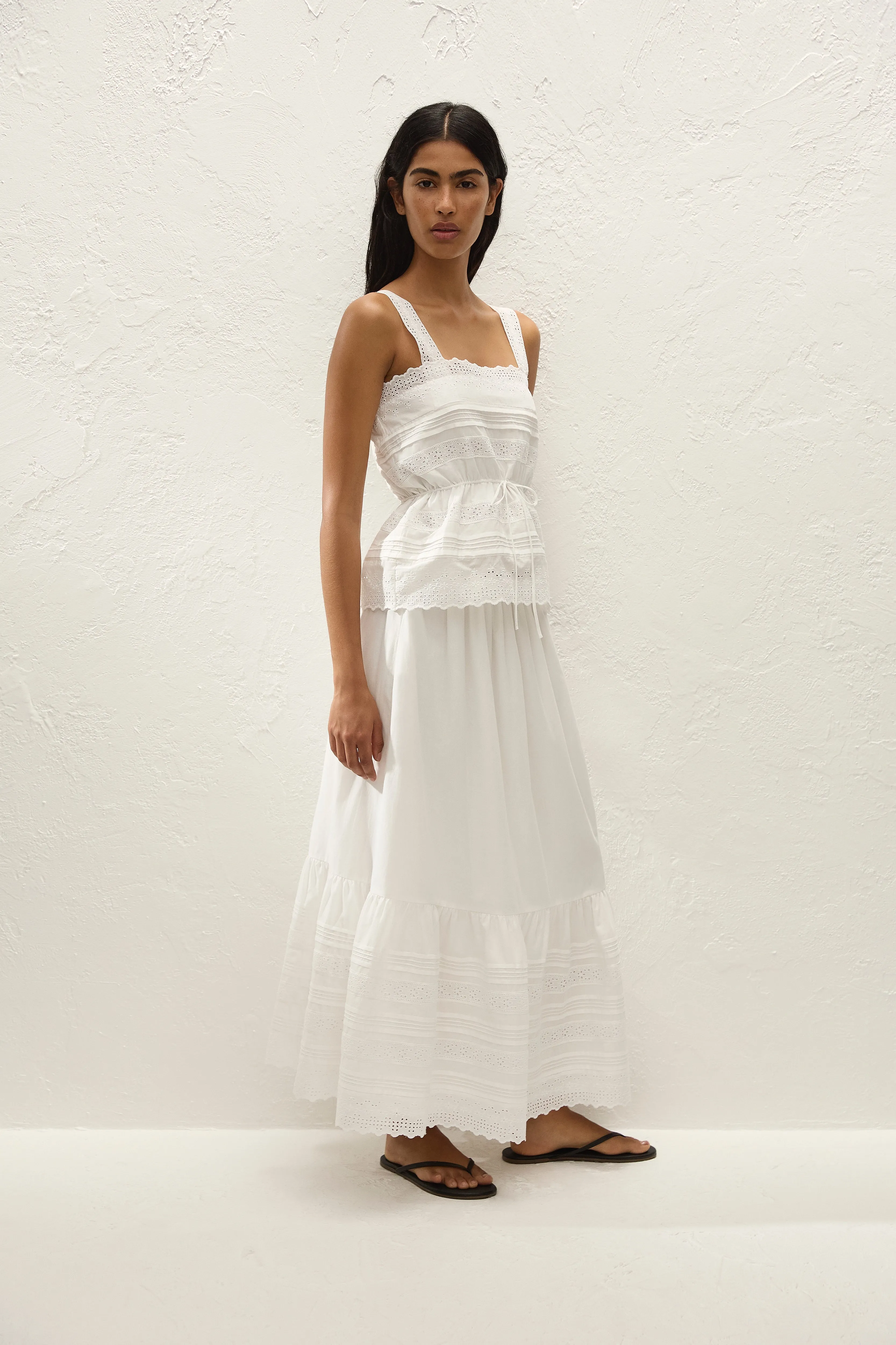 Dalila Skirt Fernanda Lace Antique White sold by Faithfull the Brand product image thumbnail 4