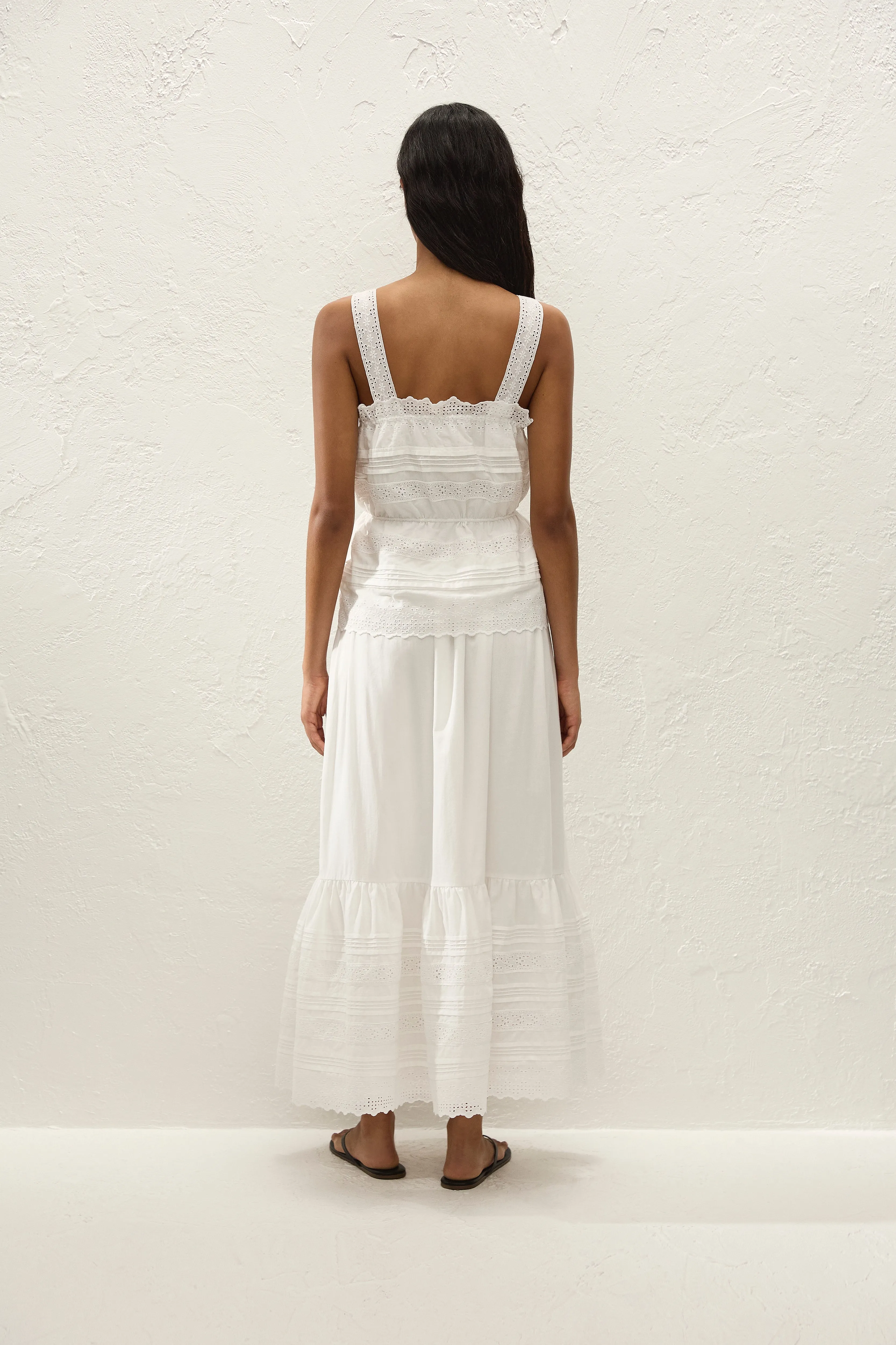 Dalila Skirt Fernanda Lace Antique White sold by Faithfull the Brand product image thumbnail 5
