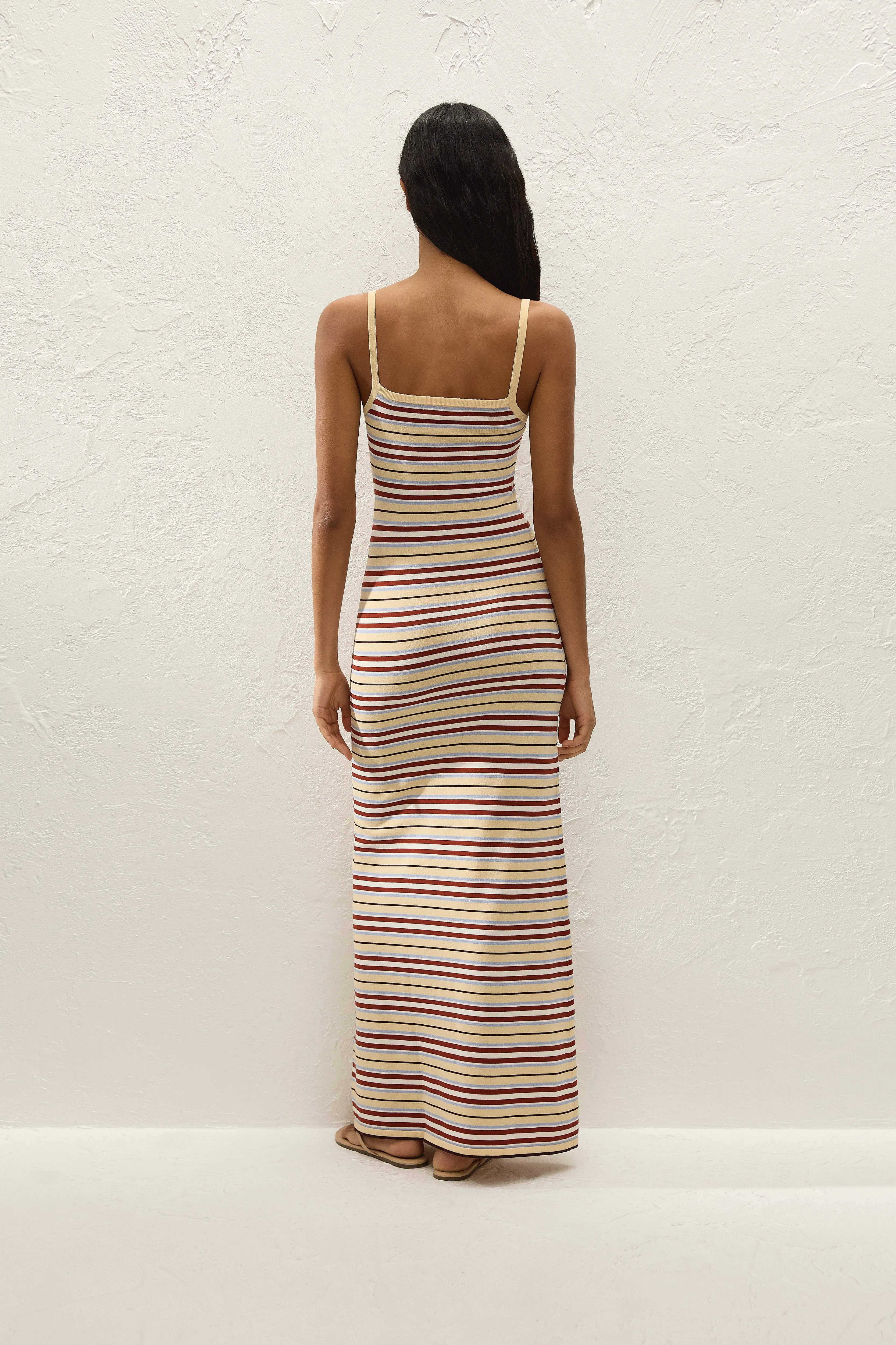 Doris Maxi Dress Cila Stripe Butter sold by Faithfull the Brand product image thumbnail 5