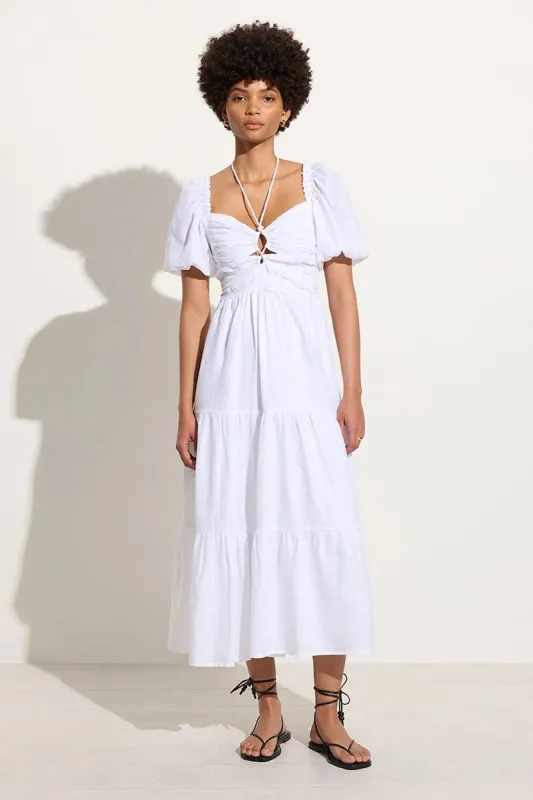 Palacio Midi Dress White - Final Sale sold by Faithfull the Brand