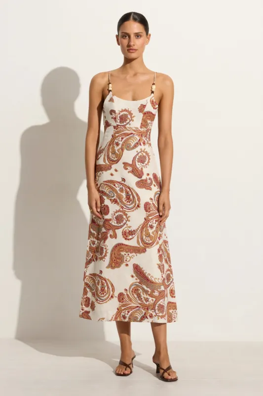 Regina Midi Dress Alessia Paisley - Final Sale sold by Faithfull the Brand