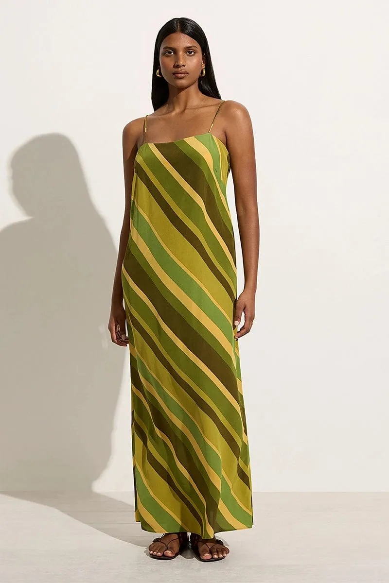 Muni Maxi Dress Cisco Stripe Palm - Final Sale sold by Faithfull the Brand