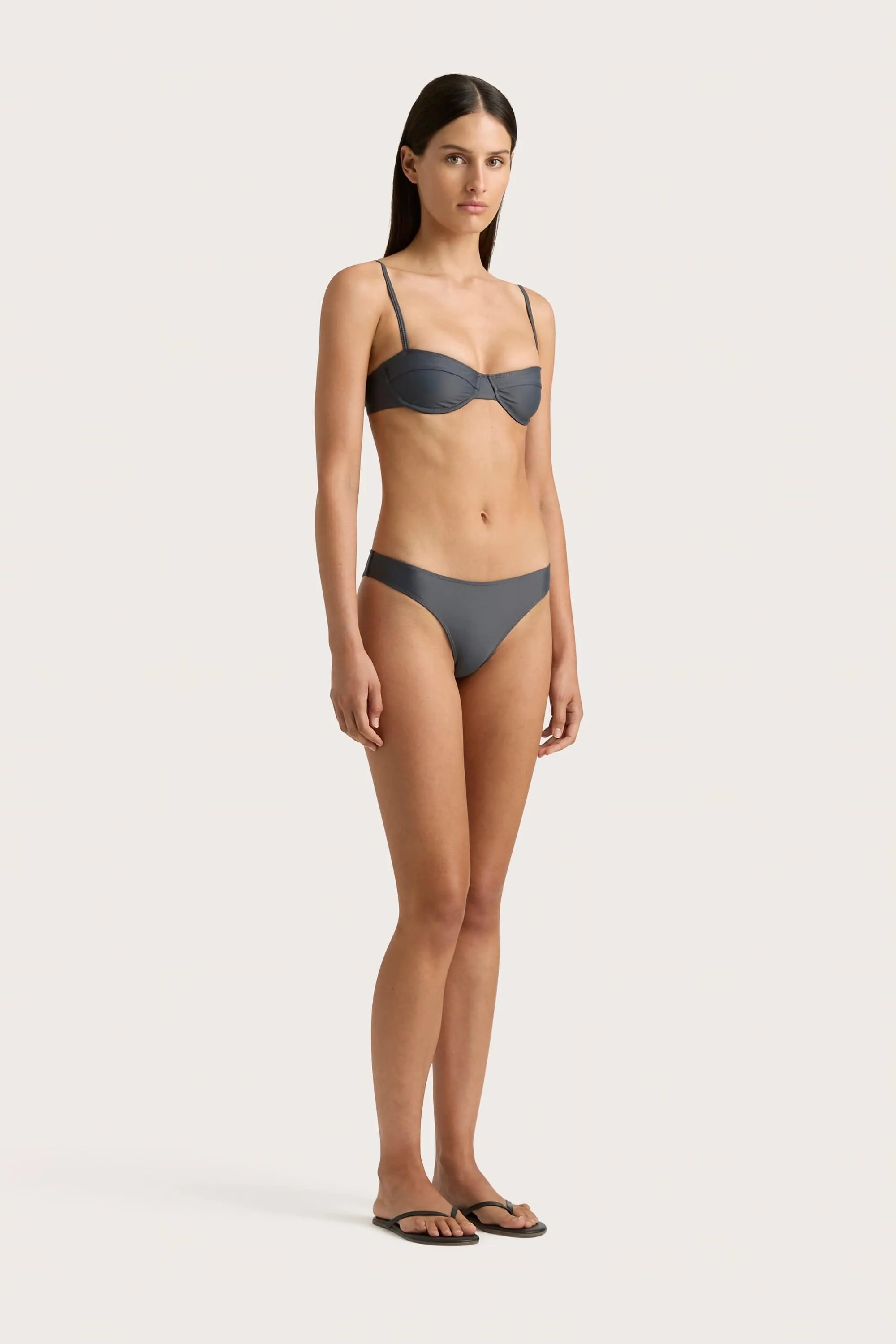Bebe Bikini Bottom Charred Navy - Final Sale sold by Faithfull the Brand product image thumbnail 3