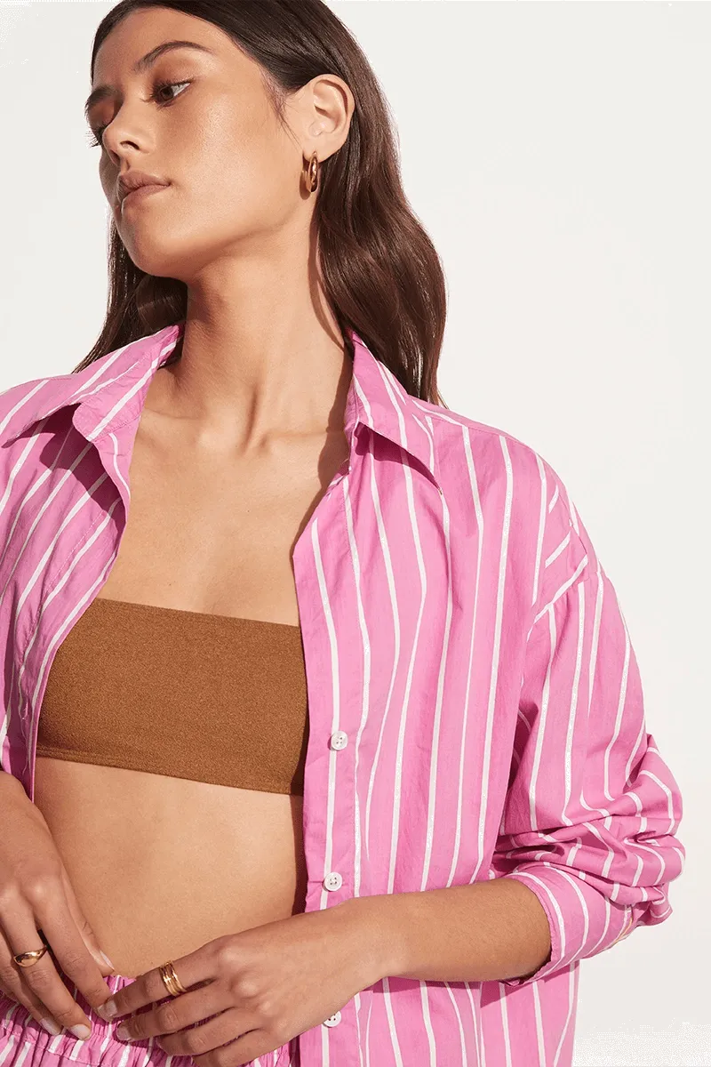 Daija Shirt Adia Stripe Print Lilac - Final Sale sold by Faithfull the Brand product image thumbnail 4