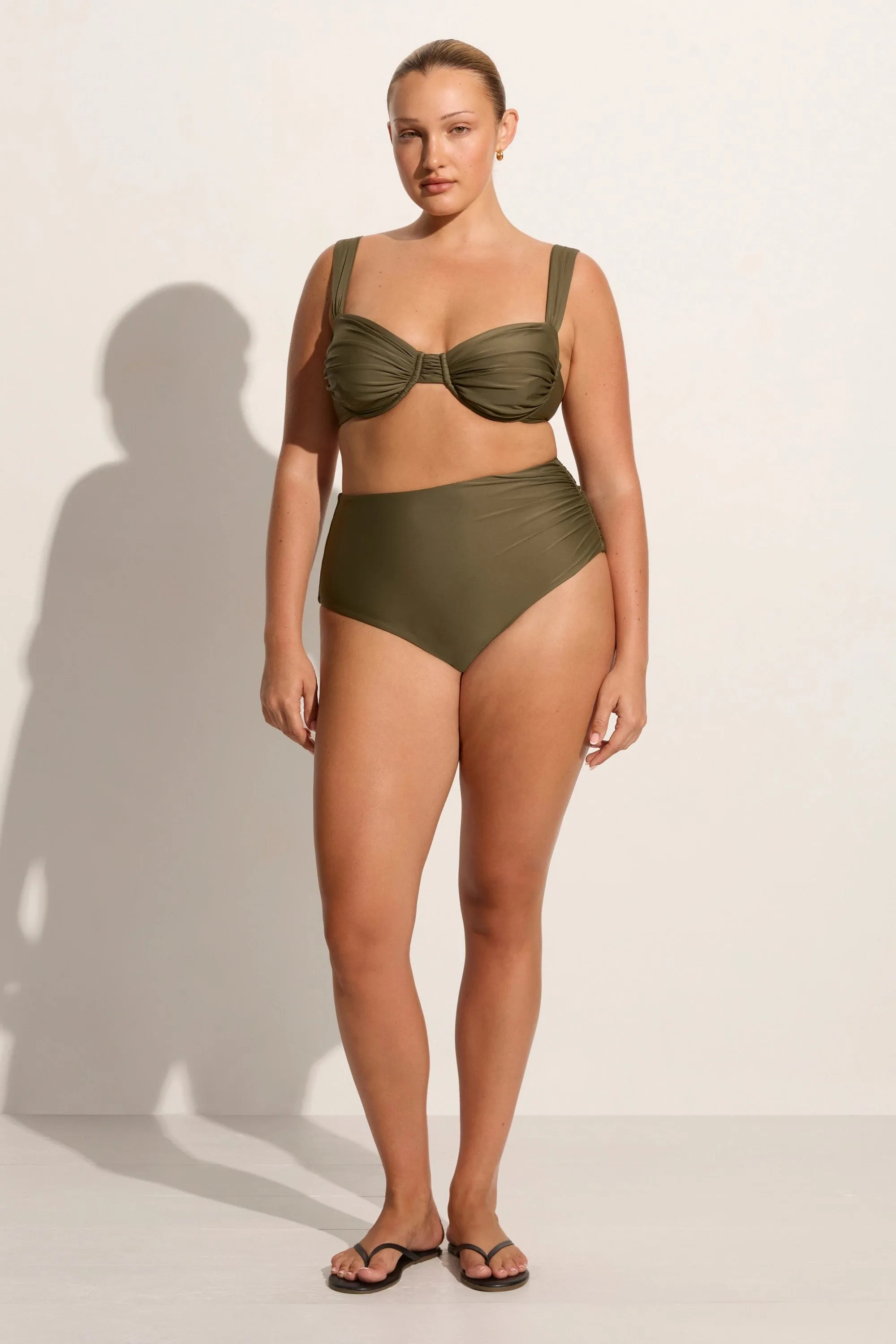 Bianca Bikini Bottoms Khaki - Final Sale sold by Faithfull the Brand
