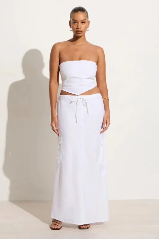 Katala Skirt White - Final Sale sold by Faithfull the Brand