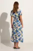 Bellavista Midi Dress Isadora Floral Navy - Final Sale sold by Faithfull the Brand