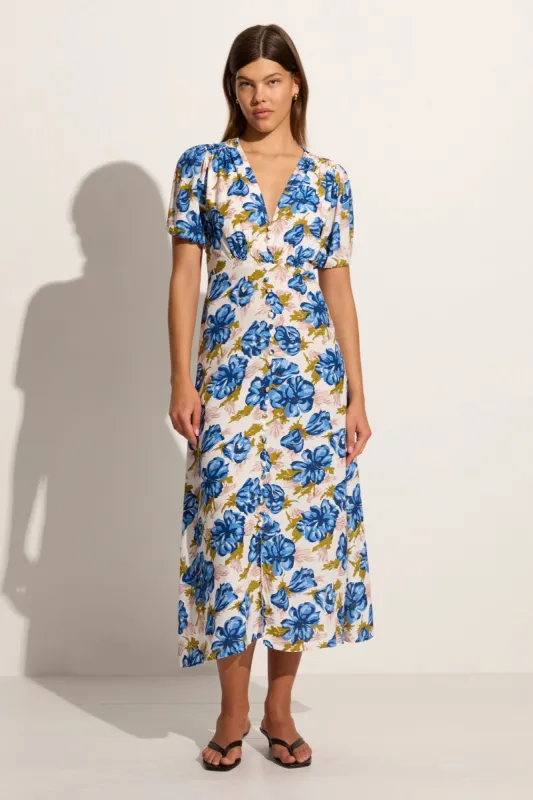 Bellavista Midi Dress Isadora Floral Navy - Final Sale sold by Faithfull the Brand