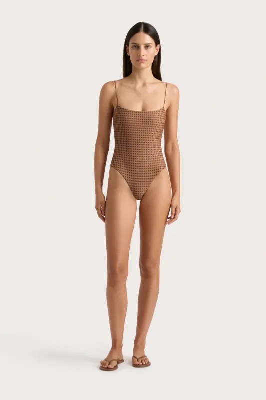Elea One Piece Oliander Cocoa - Final Sale sold by Faithfull the Brand