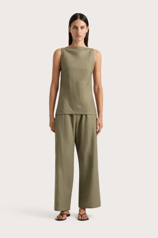 Antibes Top Khaki - Final Sale sold by Faithfull the Brand