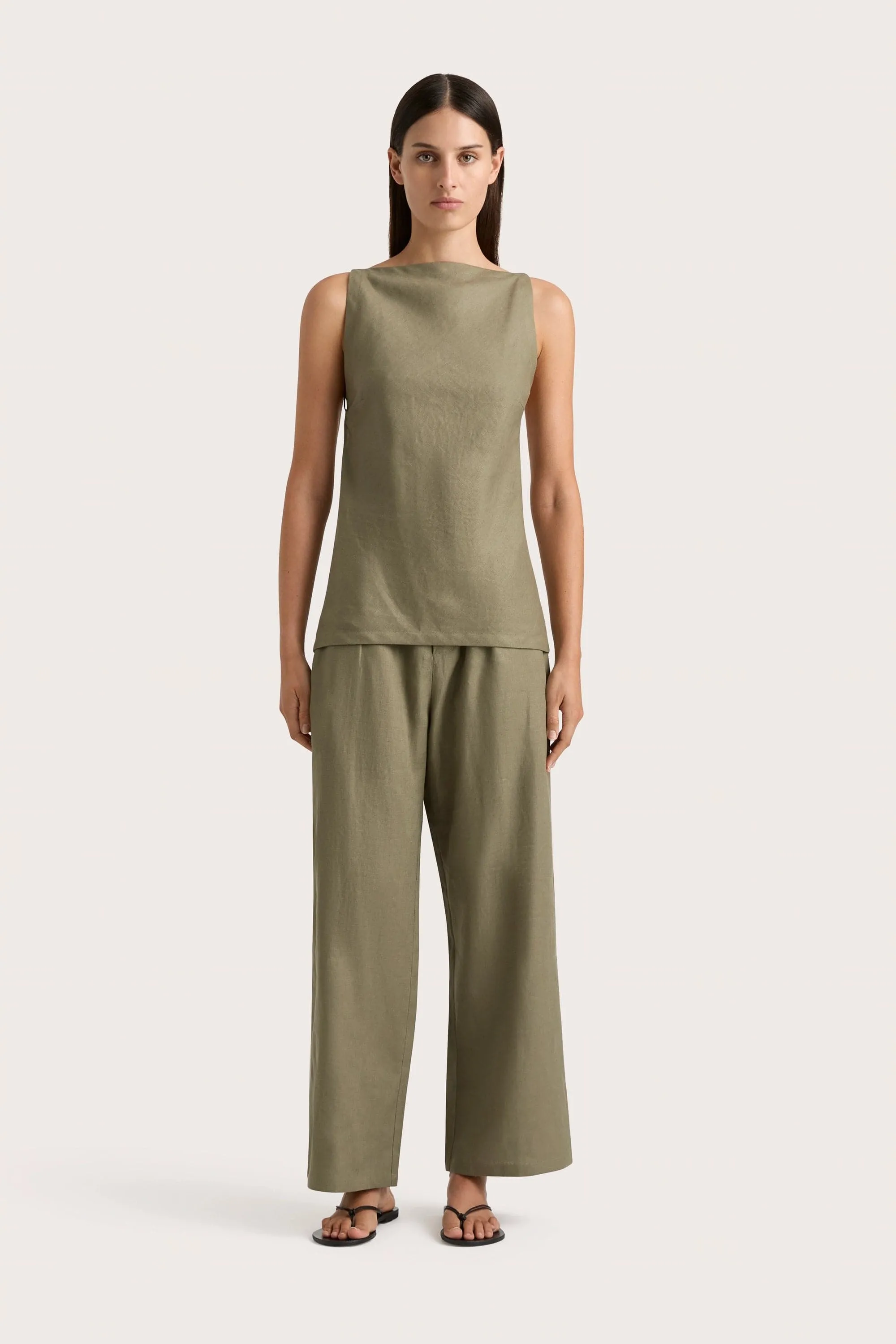 Antibes Top Khaki - Final Sale sold by Faithfull the Brand