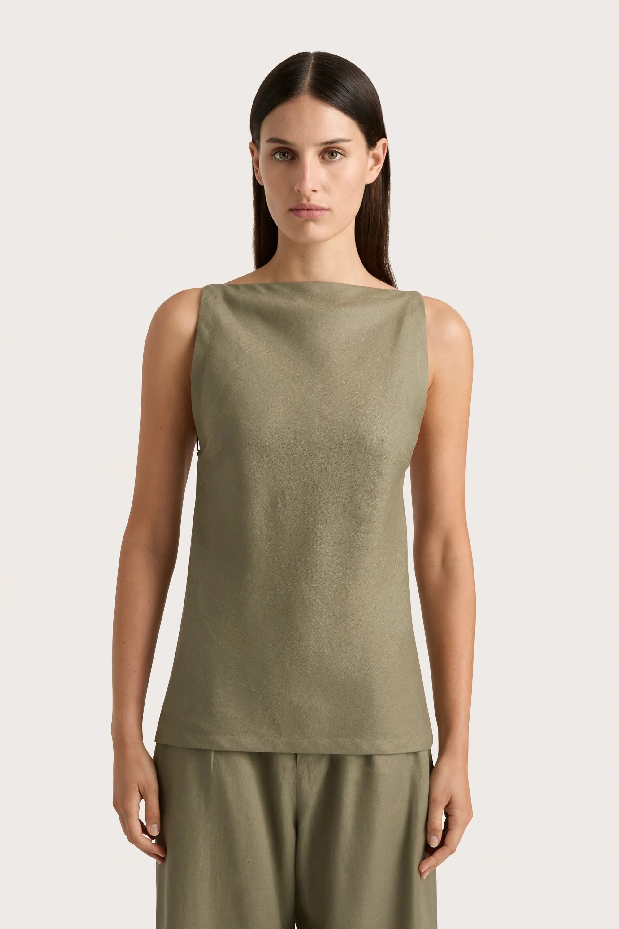 Antibes Top Khaki - Final Sale sold by Faithfull the Brand product image thumbnail 4