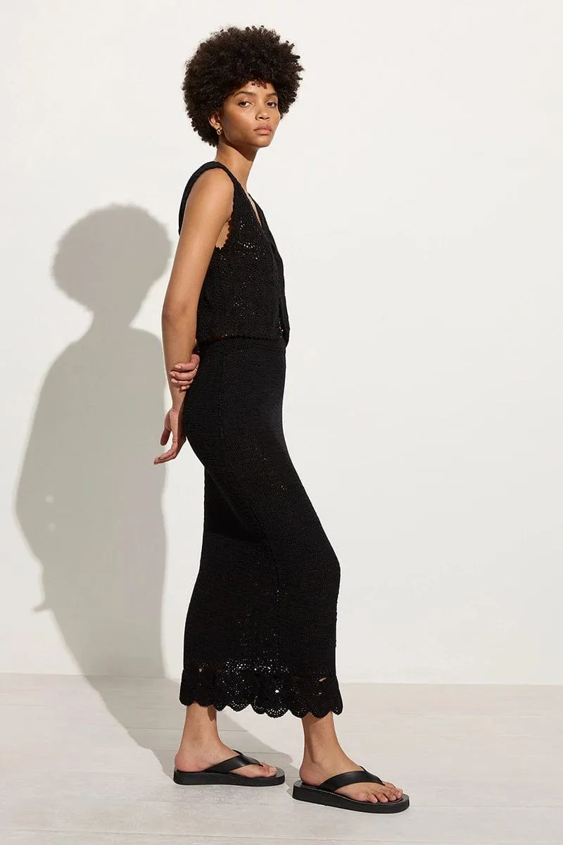 Lula Handmade Crochet Skirt Black - Final Sale sold by Faithfull the Brand product image thumbnail 5