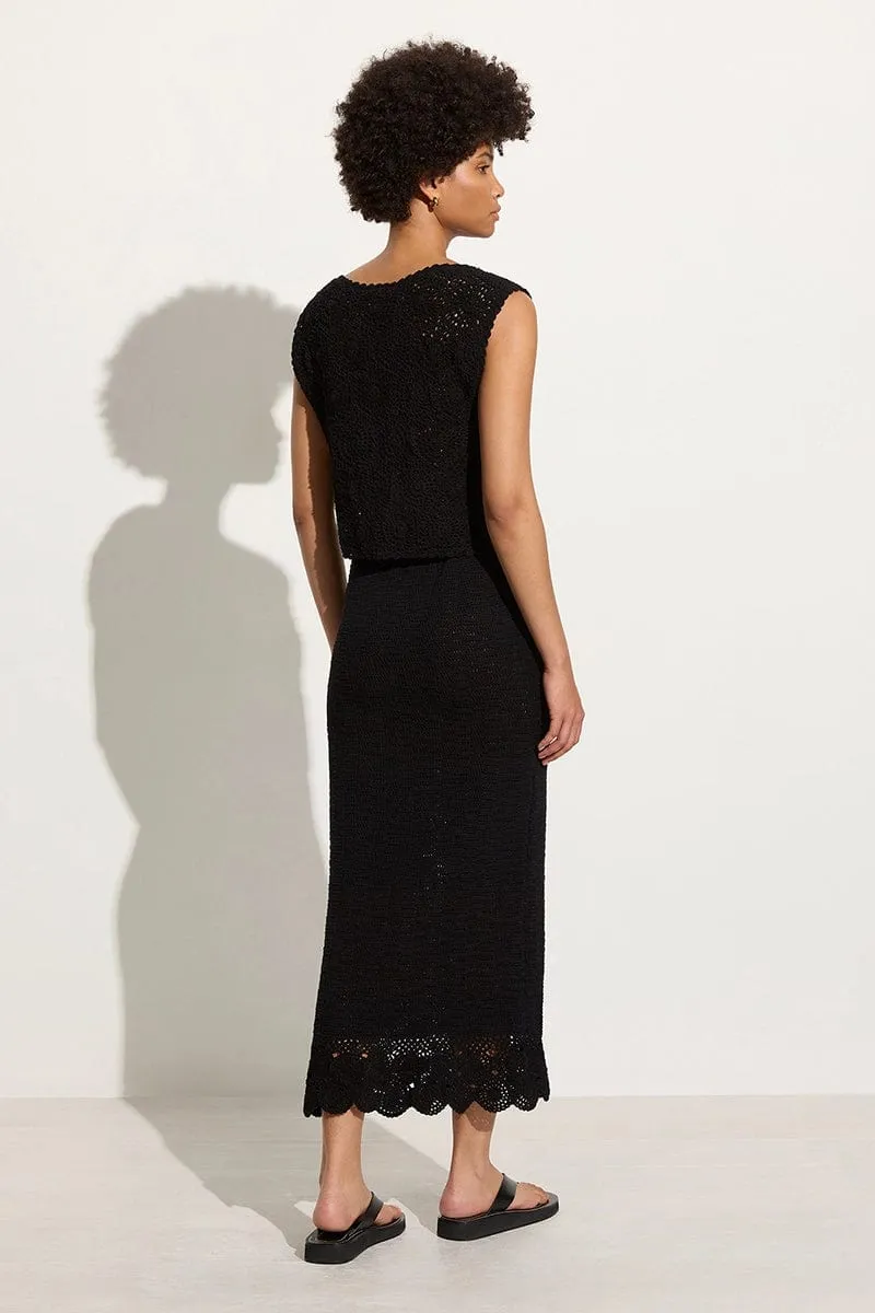 Lula Handmade Crochet Skirt Black - Final Sale sold by Faithfull the Brand product image thumbnail 4