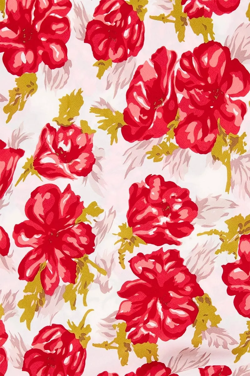 Penne Mini Dress Isadora Floral Red - Final Sale sold by Faithfull the Brand product image thumbnail 5