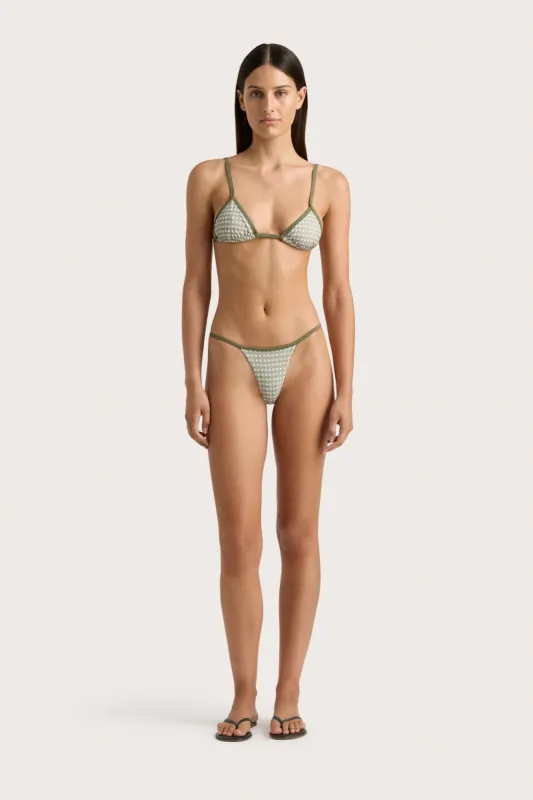Manon Bikini Top Oliander Khaki - Final Sale sold by Faithfull the Brand